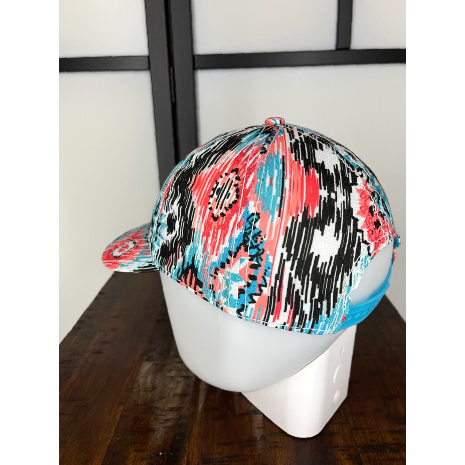 Walmart Walmart Hat Snap Back One Size Adult White Blue Multicolor Southwestern Aztec Size ONE SIZE - 5 Thumbnail
