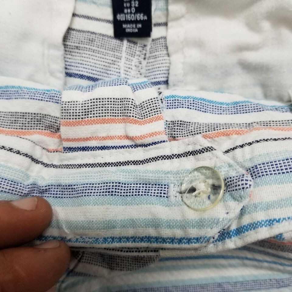 Gap Gap Shorts Womens 0 Striped Chino Casual Lightweight Size 25" / US 0 / IT 36 - 6 Thumbnail