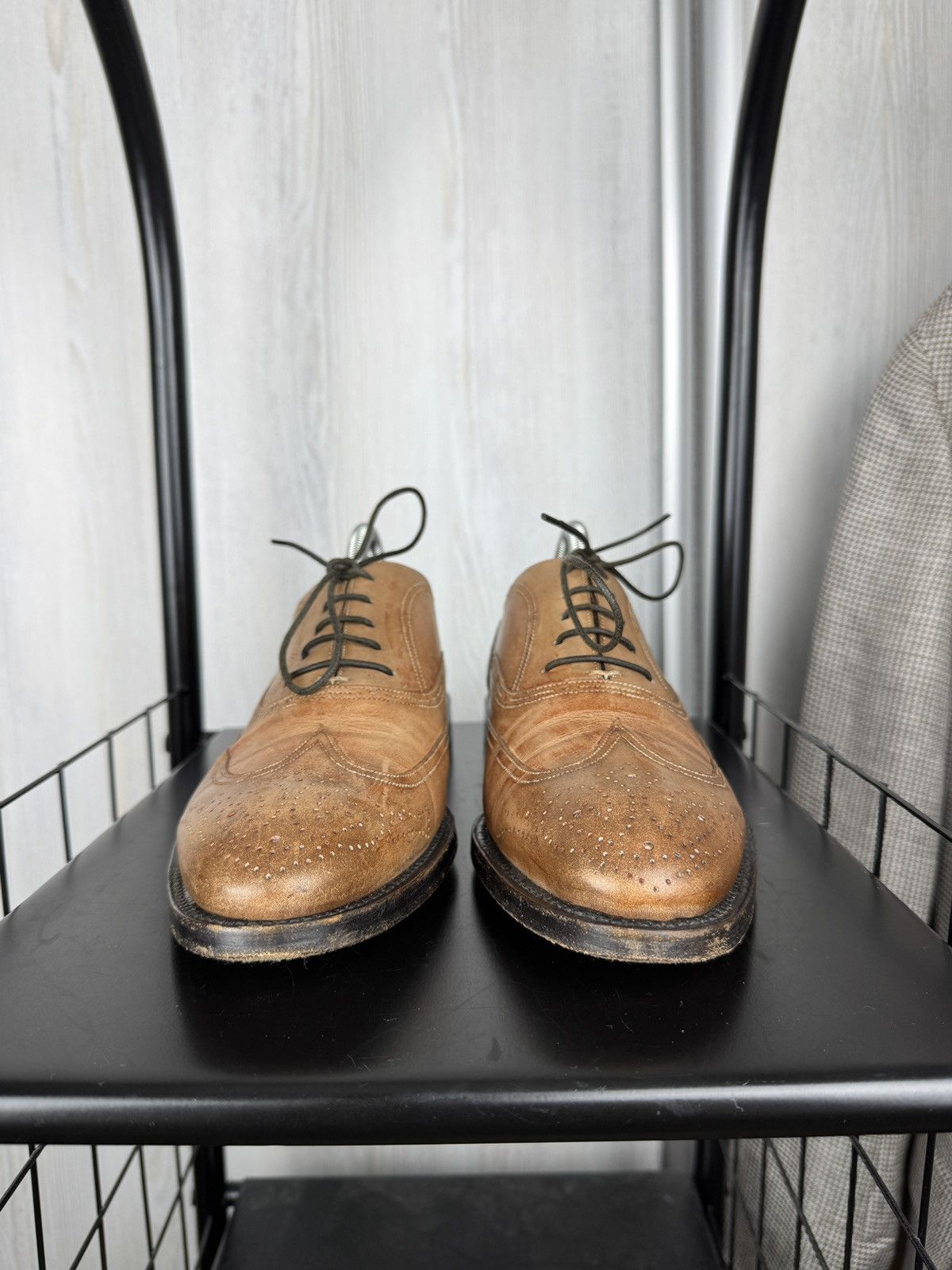 Bally Bally Brown Beige formsl oxford derby leather shoes us 8.5 Size US 8.5 / EU 41-42 - 6 Thumbnail