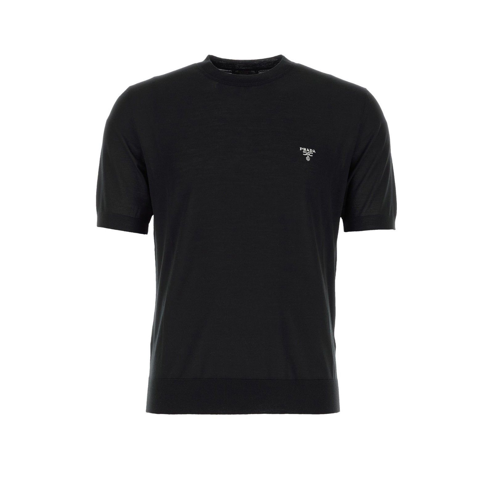 Prada PRADA Black Wool T-shirt New & Authentic (Men's size:M;) Size US M / EU 48-50 / 2 - 1 Thumbnail
