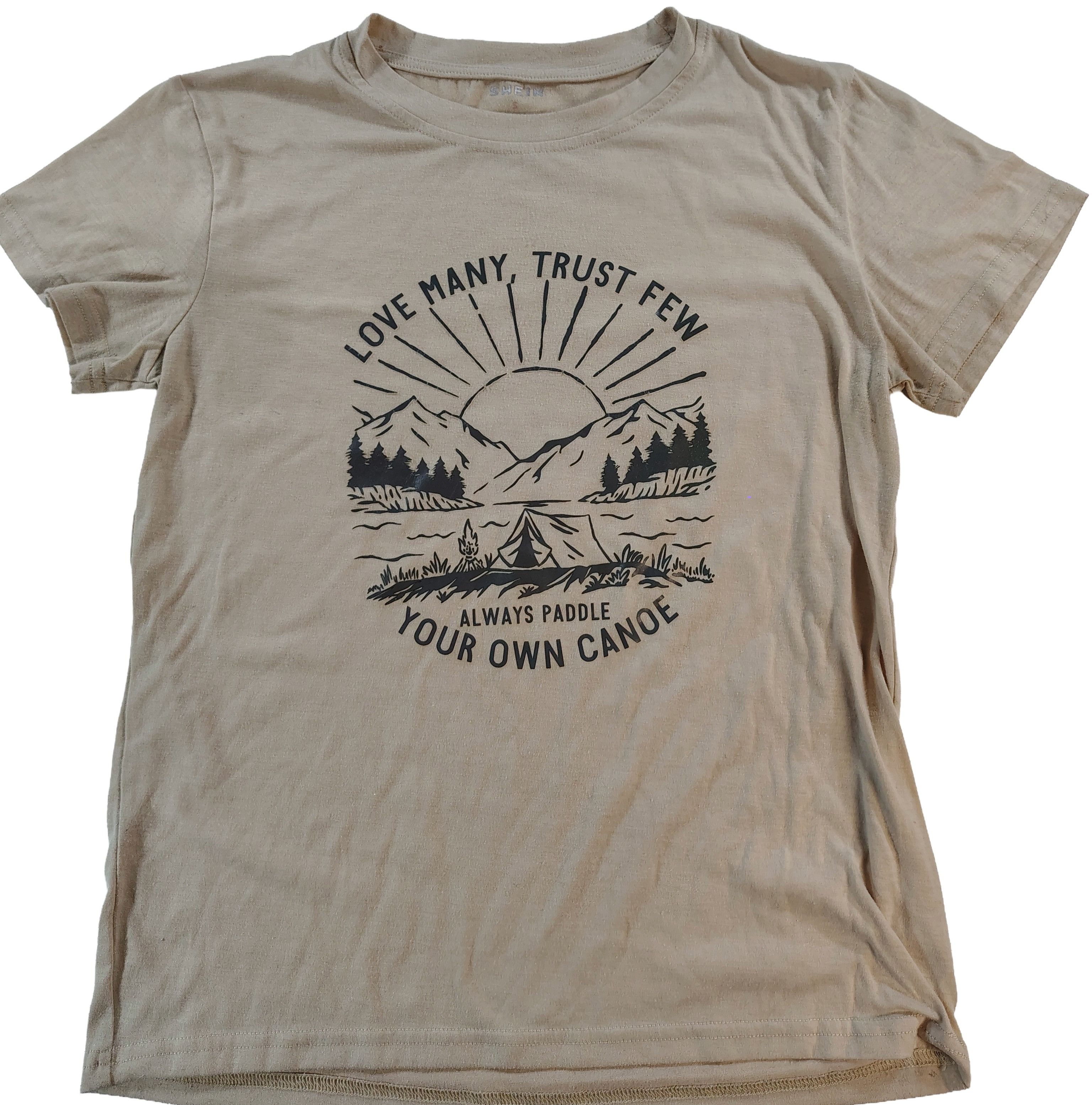 Shein Love Many Trust Few Always Paddle Your Own Canoe T-Shirt Size S / US 4 / IT 40 - 1 Thumbnail