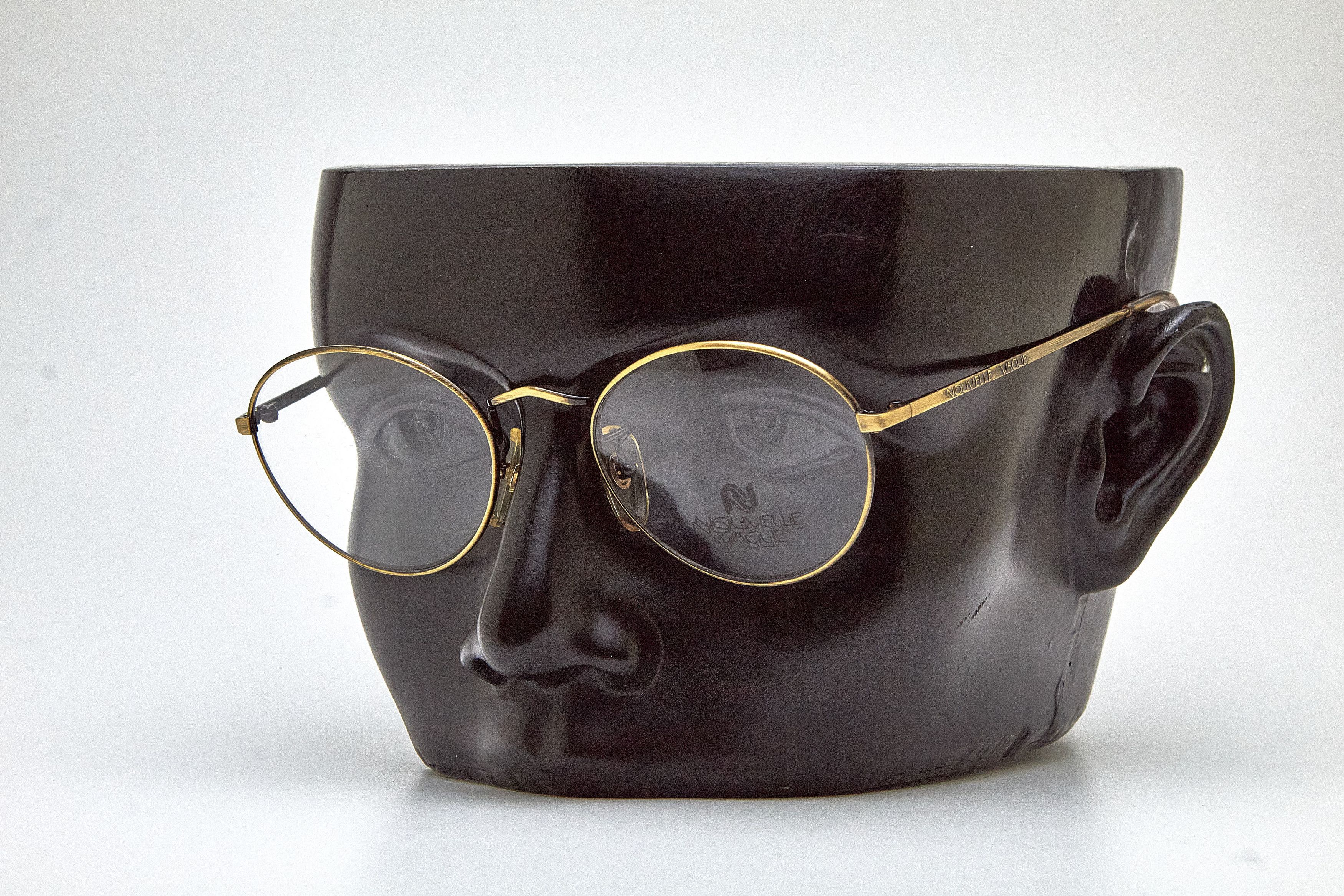 Nouvelle Vague Brushed Gold Round Archivex Specs Quiet Lux