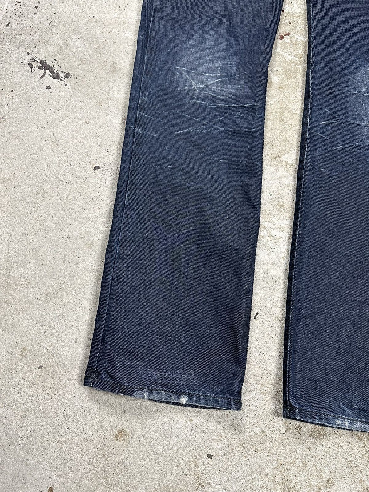 G-Star × Vintage Vintage G Star Raw 3301 Navy Aero Tapered Denim Pants Size US 31 - 12 Thumbnail