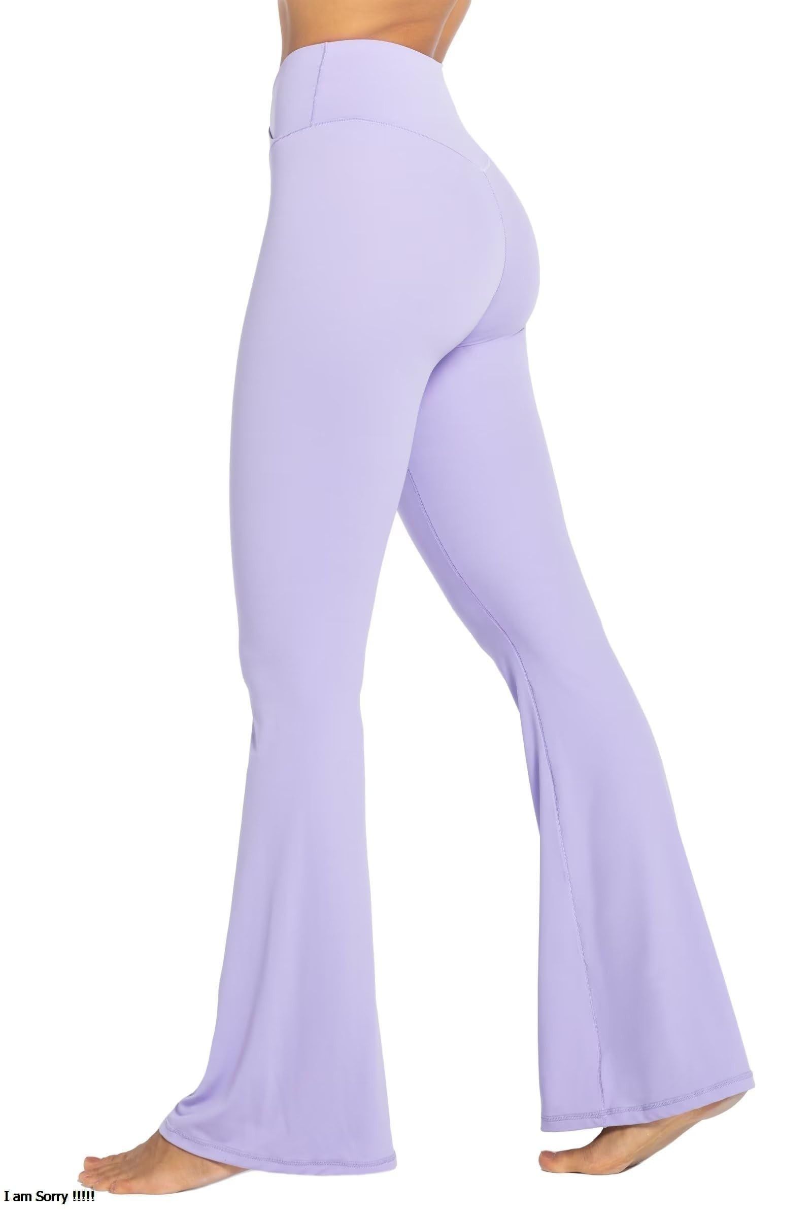 Vintage Flare Leggings, Crossover Yoga Pants with Tummy Control Size 34" / US 12 / IT 48 - 6 Thumbnail
