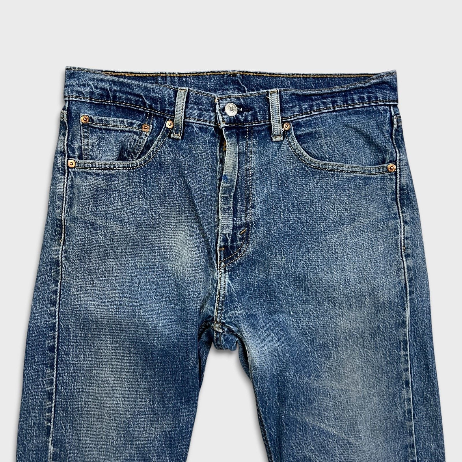 Levi's Levi's 505 Jeans Mens 32x32 Regular Fit Straight Leg Denim Size US 32 / EU 48 - 2 Thumbnail