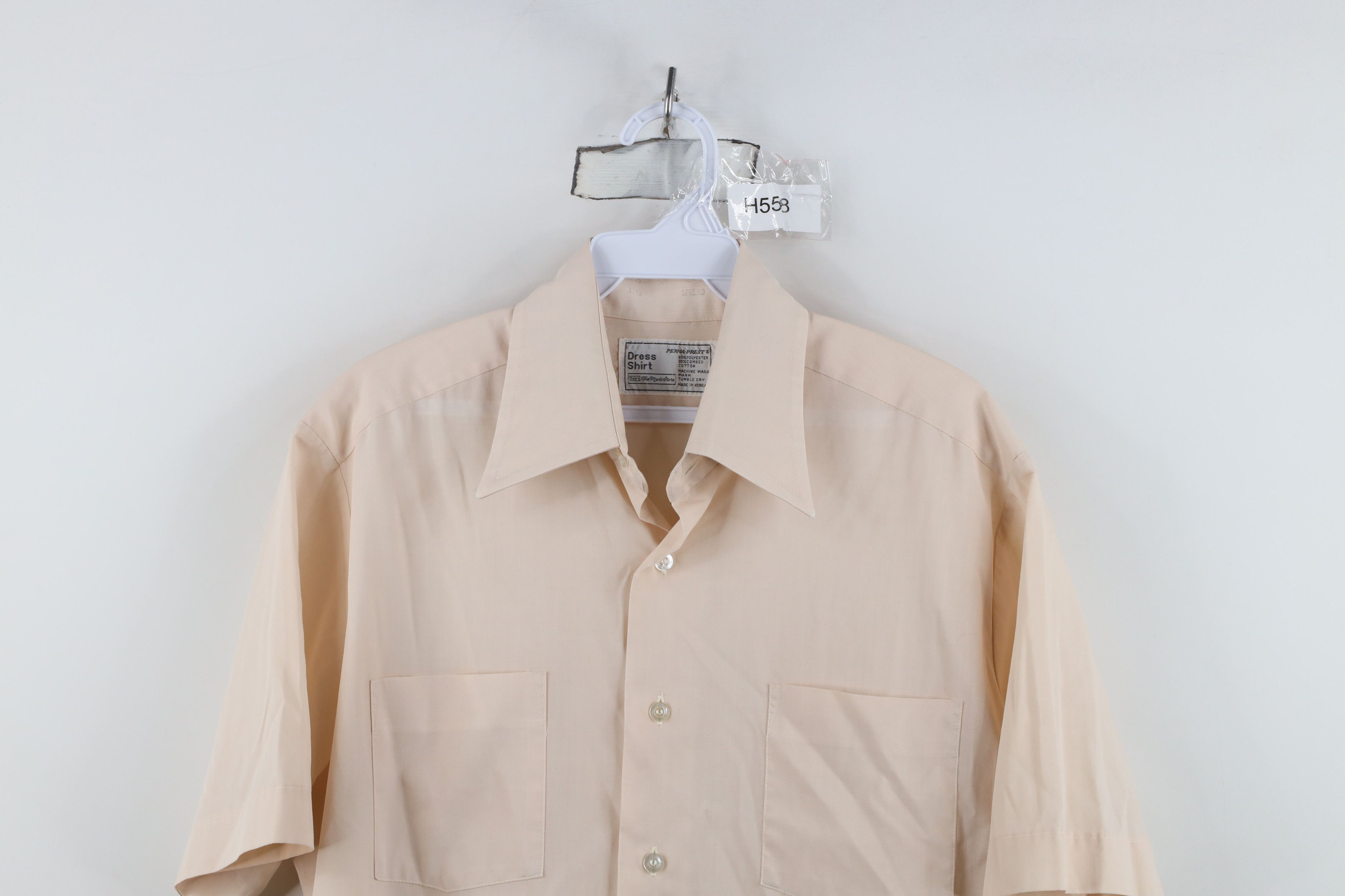 Vintage Vintage 70s Streetwear Short Sleeve Collared Button Shirt Size US M / EU 48-50 / 2 - 2 Thumbnail