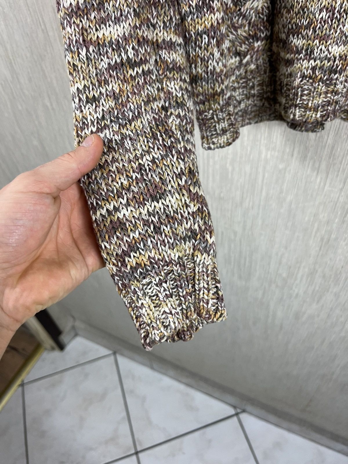 Designer × Max Mara × Weekend Max Mara Max Mara Weekend knitted sweater v-neck cozy patterned Size M / US 6-8 / IT 42-44 - 17 Thumbnail