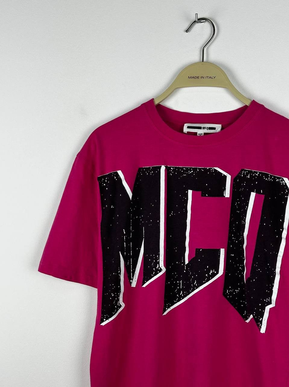 Alexander McQueen × MCQ Alexander Mcquine MCQ Pink Big Logo T Shirt Size S / US 4 / IT 40 - 3 Thumbnail