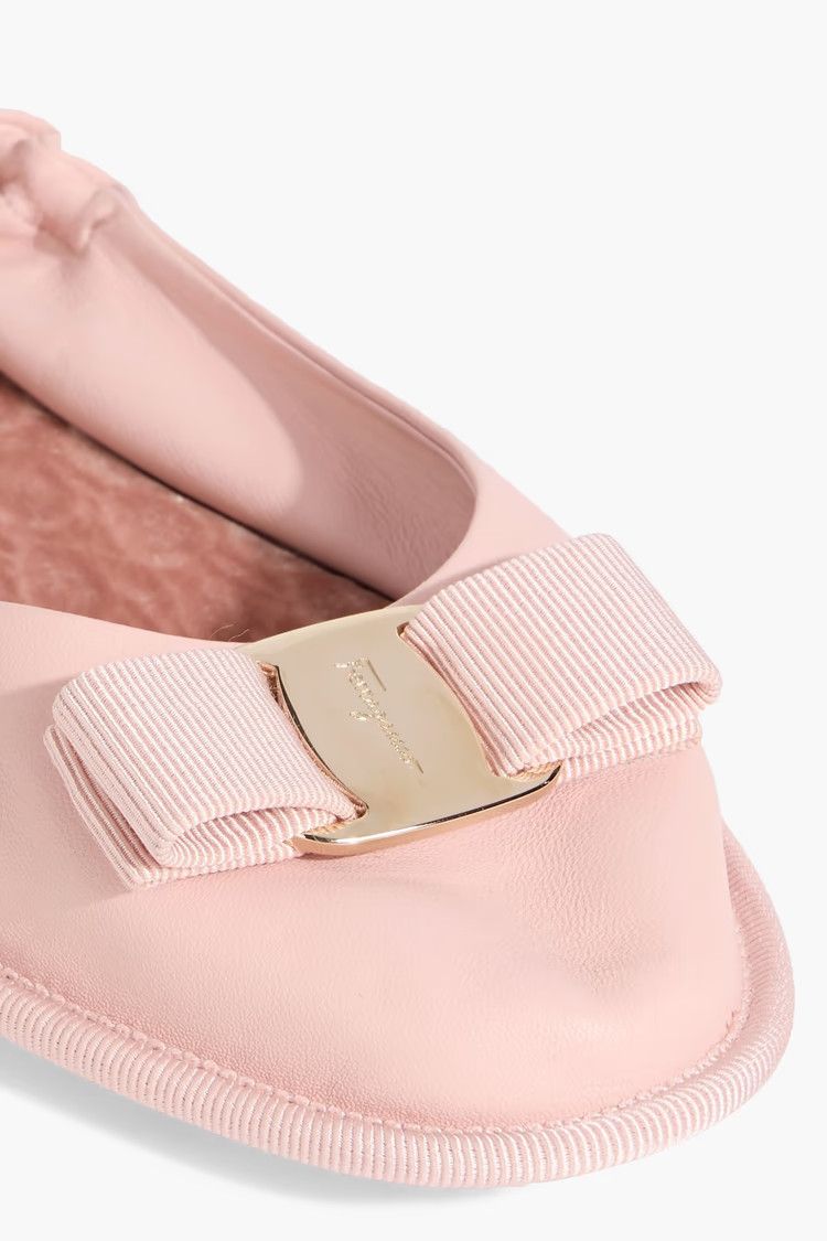 Salvatore Ferragamo o1y0426 Ballet Flats in Pink Size US 7 / IT 37 - 3 Thumbnail