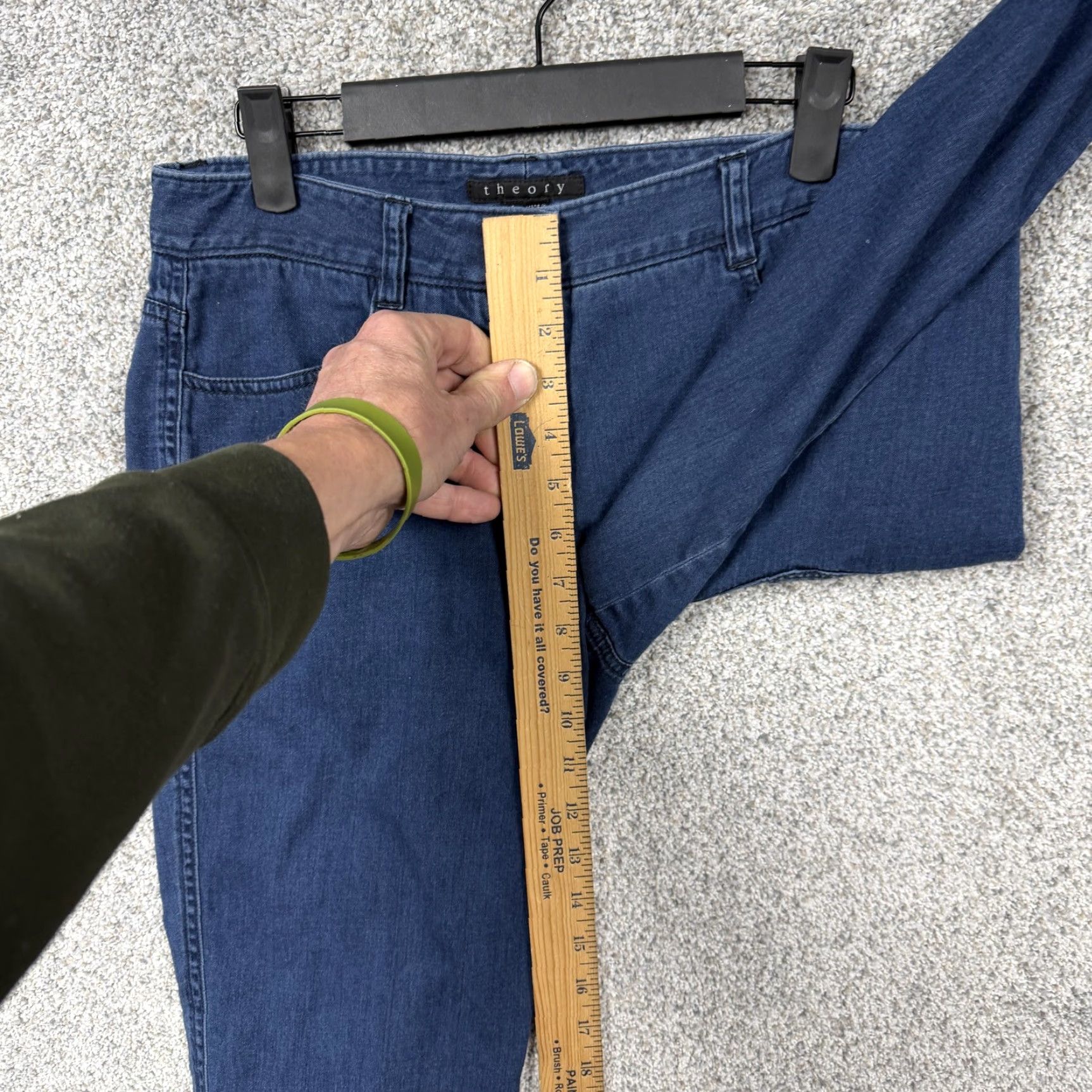 Theory Theory Jeans Womens 4 30x29 Blue Skinny Dark Dixie Sateen Denim Normcore Jeans Womens Slim Skinny Dark Blue 30 Inseam 29 Inseam 4 Size 27" / US 4 / IT 40 - 5 Thumbnail