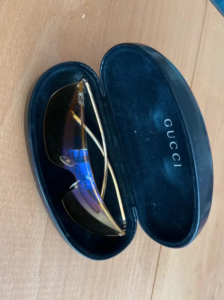 Gucci × Tom Ford × Vintage GUCCI Sunglasses GG1719 Shield Wrap Rimless Mask Tom Ford Size ONE SIZE - 1 Thumbnail