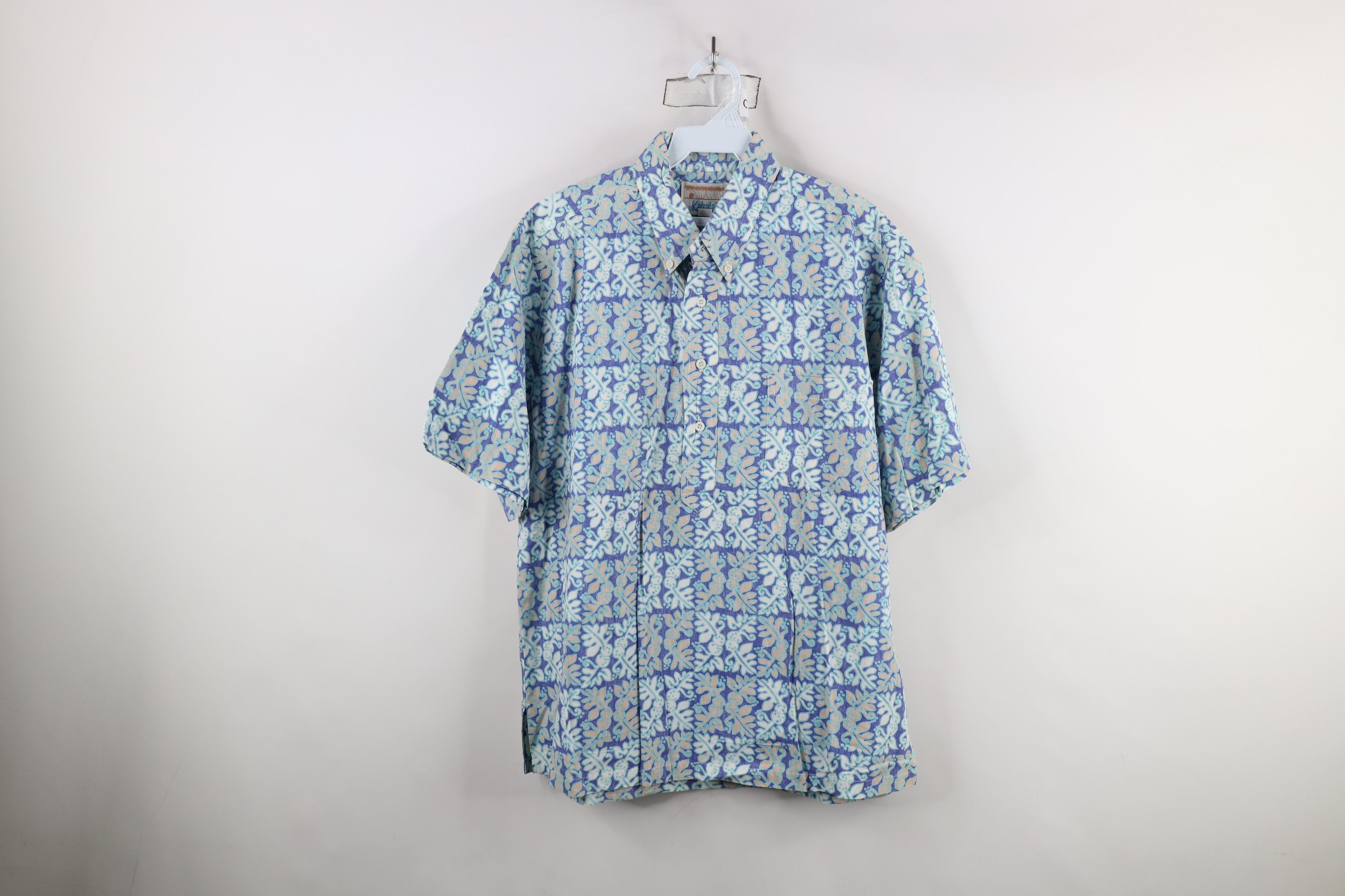 Vintage Vintage 90s Streetwear Floral Hawaiian Button Down Polo USA Size US M / EU 48-50 / 2 - 1 Thumbnail