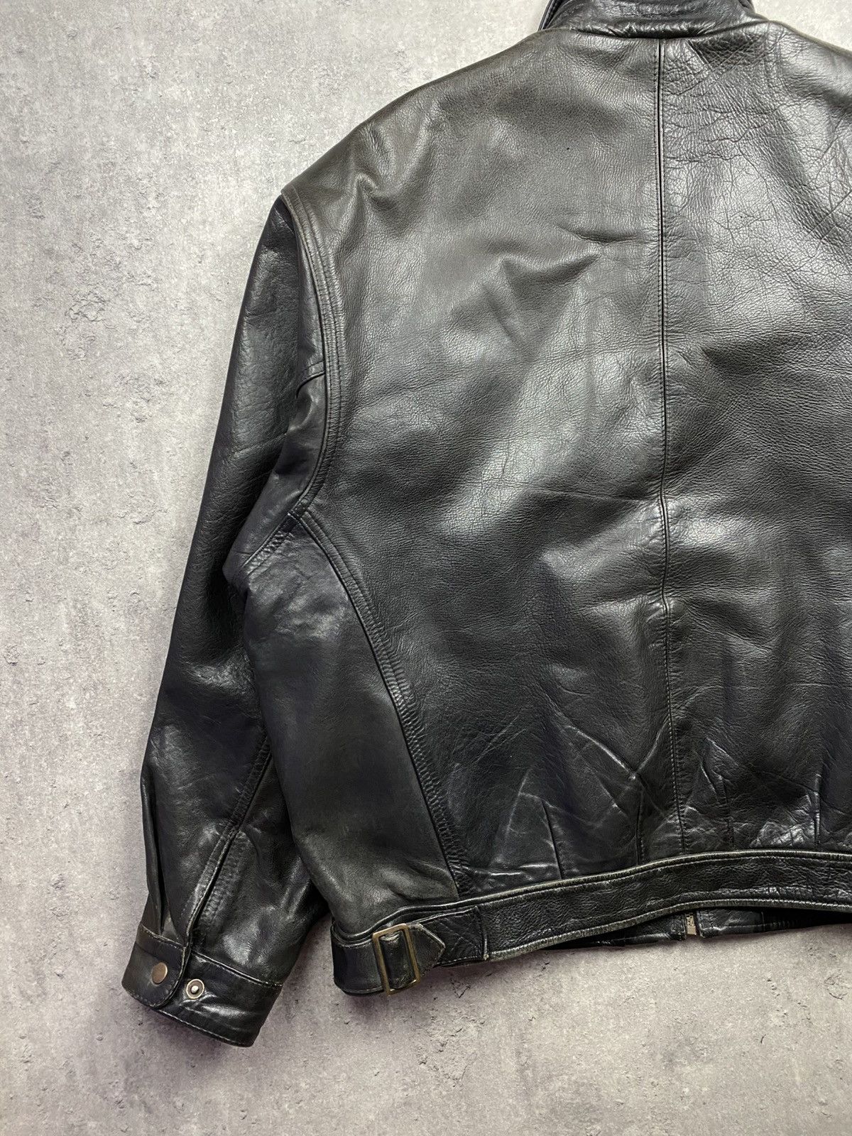 Japanese Brand Leather jacket AM-1 military streetwear vintage USA army y2k Size US XXL / EU 58 / 5 - 12 Thumbnail