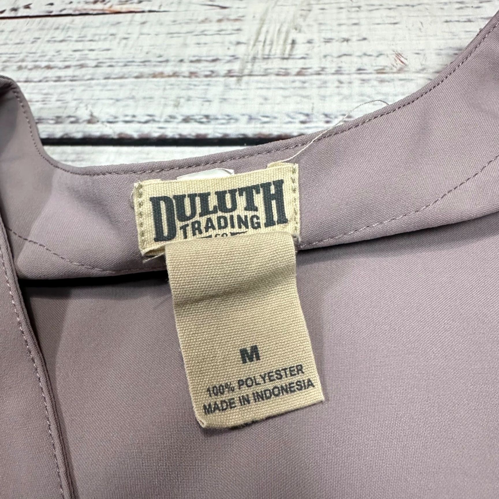 Vintage Duluth Womens Nonstop Woven Tunic Top Blouse Long Sleeve Sz M Lavender Purple Tunic Size M / US 6-8 / IT 42-44 - 5 Thumbnail