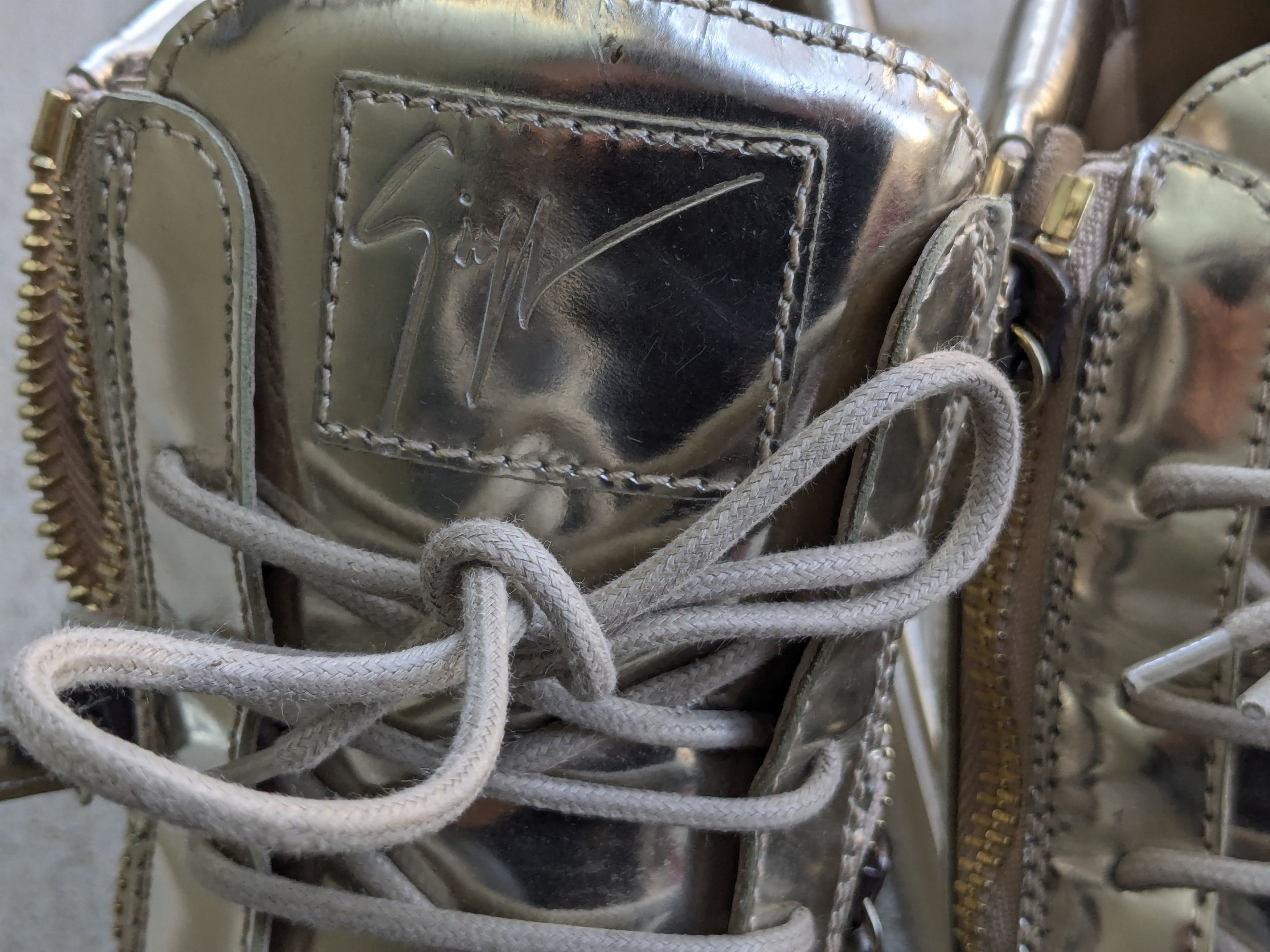 Giuseppe Zanotti Giuseppe Zanotti High Tops Gold Metallic 11 44 Size US 11 / EU 44 - 8 Thumbnail