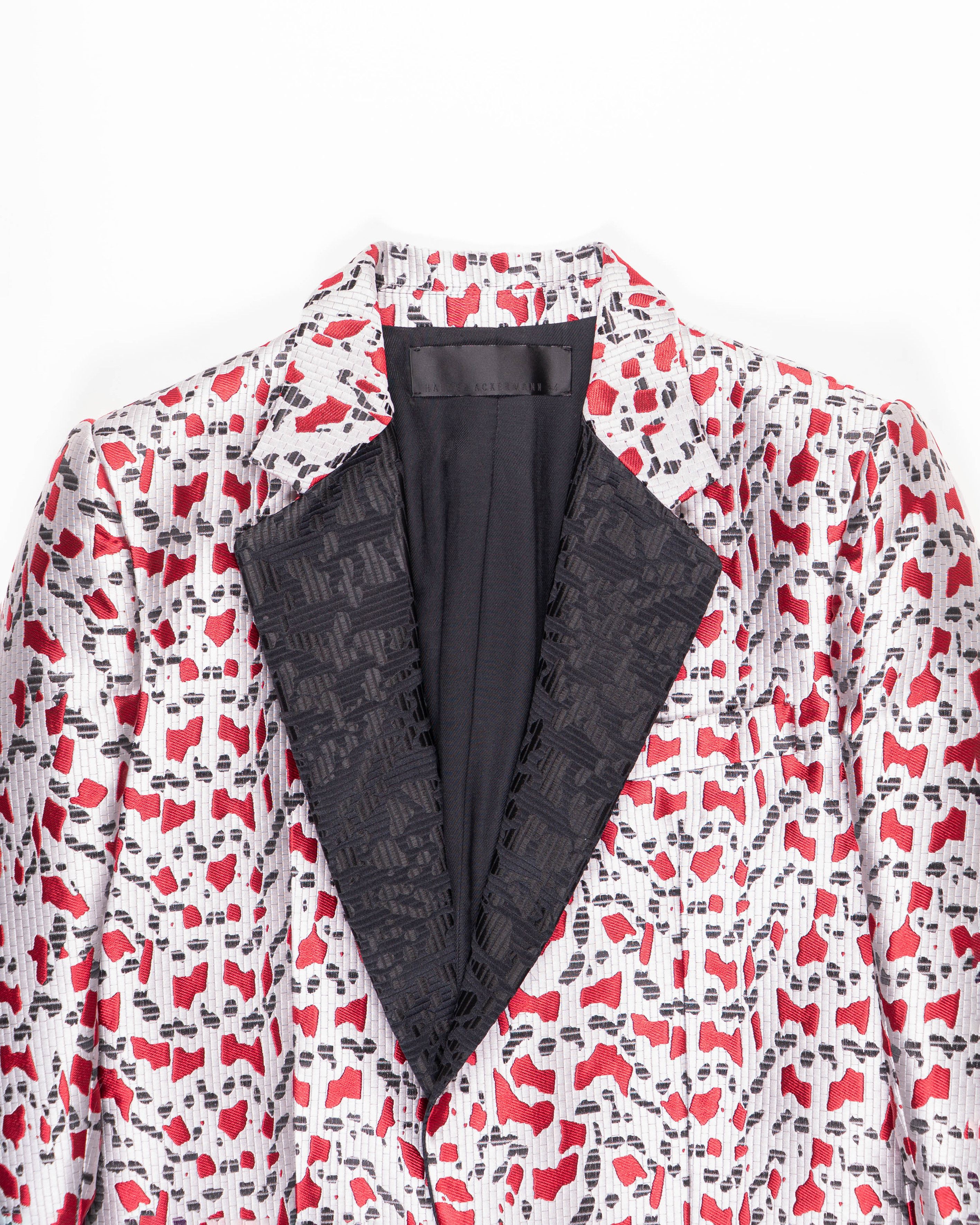 Haider Ackermann FW19 Marvel Blood Silk Blazer Size XS / US 0-2 / IT 36-38 - 3 Thumbnail