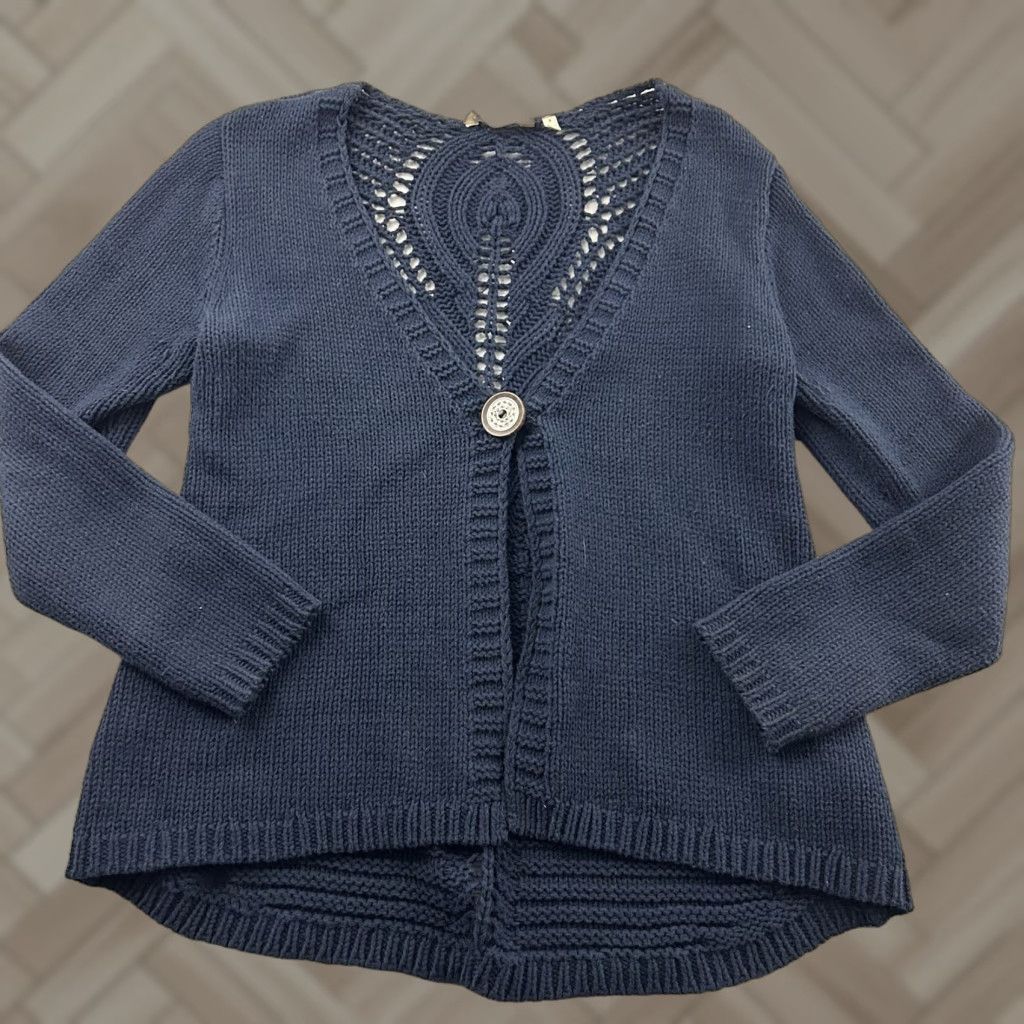 Soft Surroundings VINTAGE Soft Surroundings Cardigan Sweater Women's S Navy Blue Size S / US 4 / IT 40 - 1 Thumbnail
