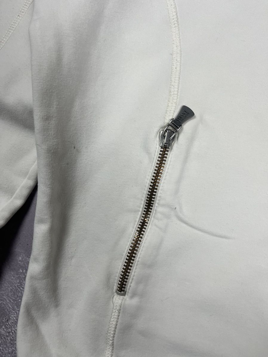 Versace Jeans Couture Versace Jeans Couture Vintage White Zip Sweatshirt Size XXL / US 16-18 / IT 52-54 - 5 Thumbnail