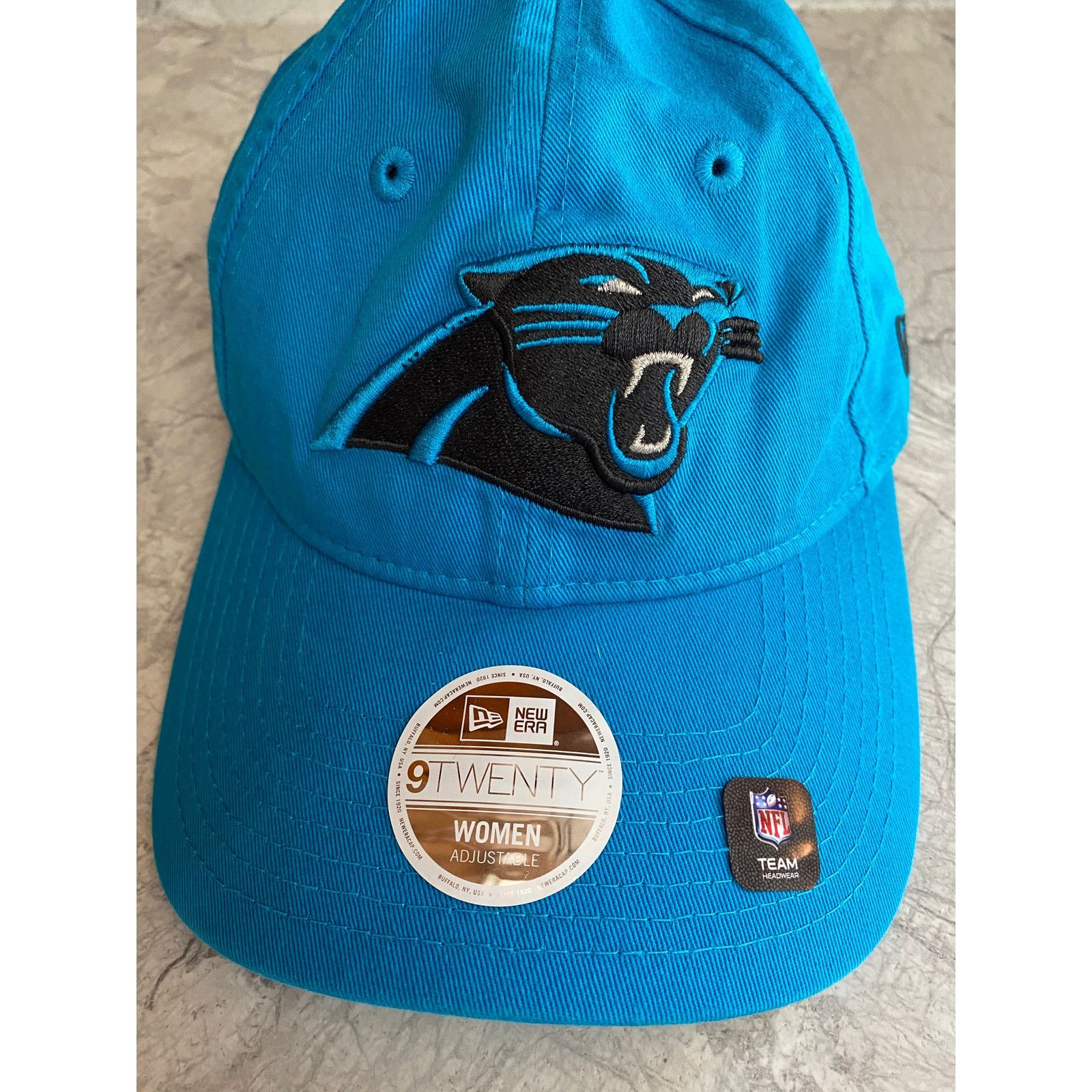 New Era NWT Carolina Panthers Women's Strapback Hat Size ONE SIZE - 4 Thumbnail