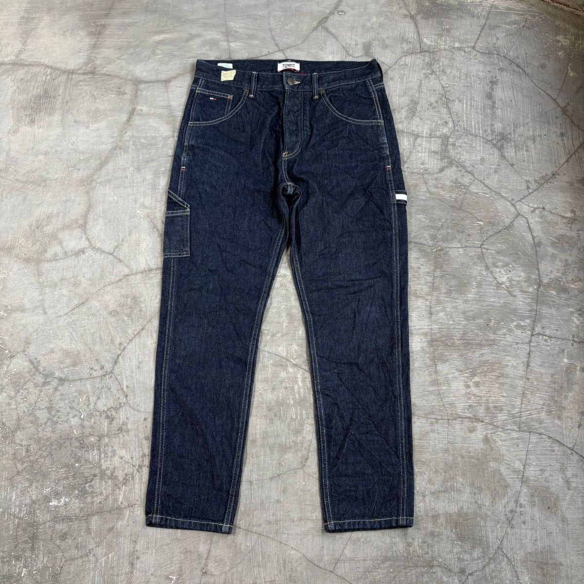 Tommy Hilfiger Tommy Hilfiger Carpenter Tappered Indigo Denim Size US 31 - 2 Thumbnail