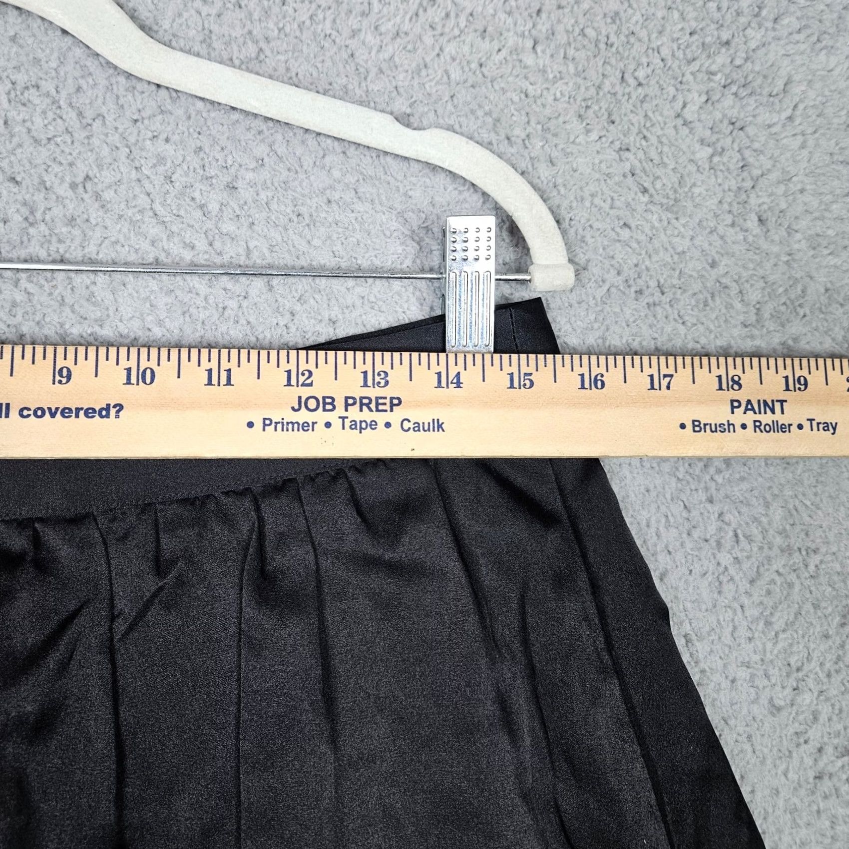 Vintage Rory Beca Skirt Womens 6 Black Silk Cotton Blend Mini Women Size Size 28" / US 6 / IT 42 - 2 Thumbnail