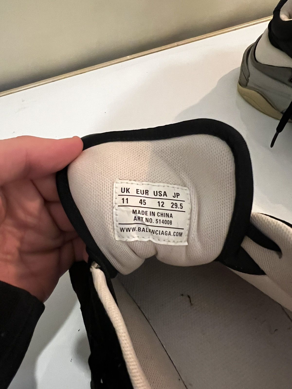Balenciaga Balenciaga Triple S Burgundy Size US 12 / EU 45 - 4 Thumbnail