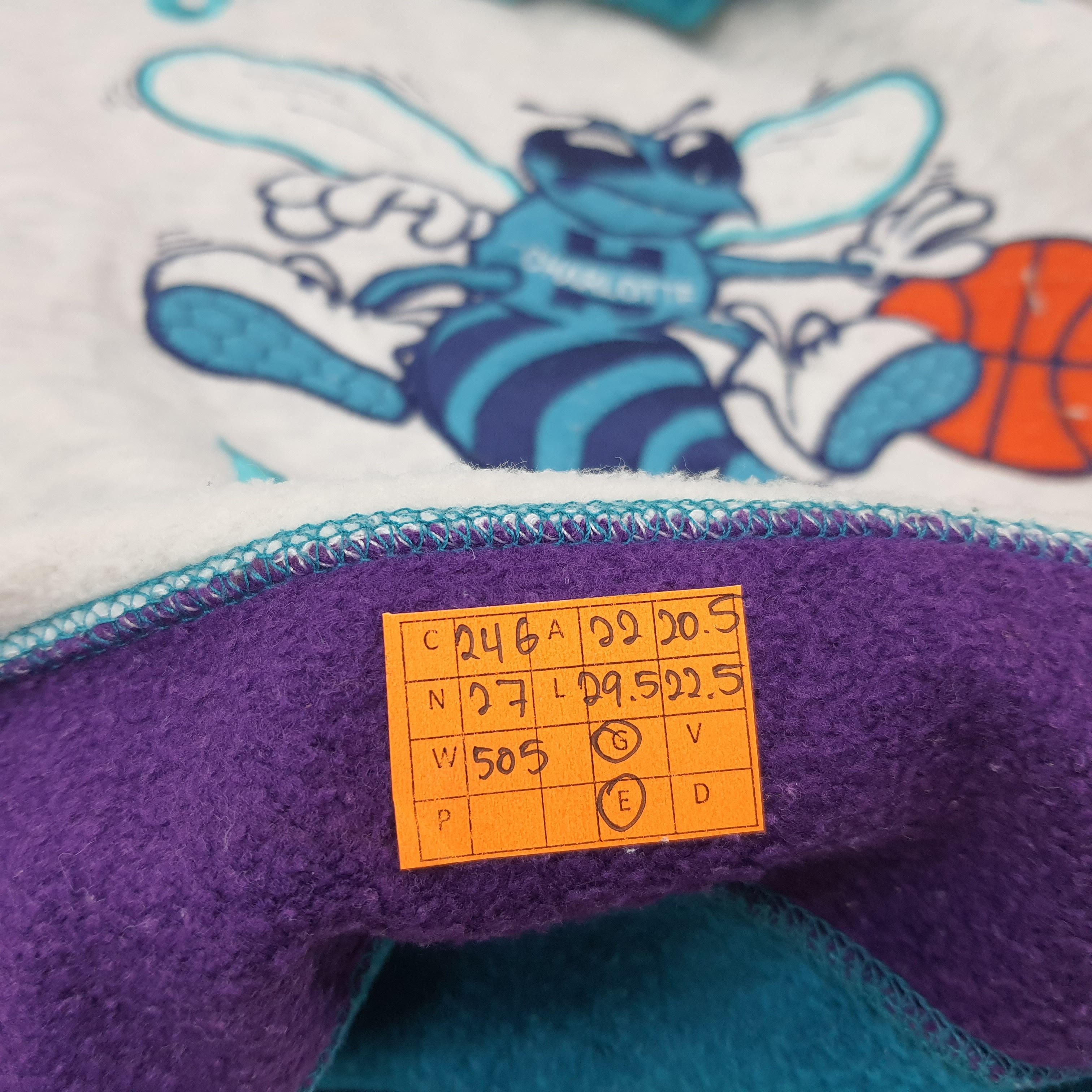 NBA Vintage NBA Charlotte Hornets Team Sports Sweatshirt C246N27 Size US M / EU 48-50 / 2 - 11 Thumbnail