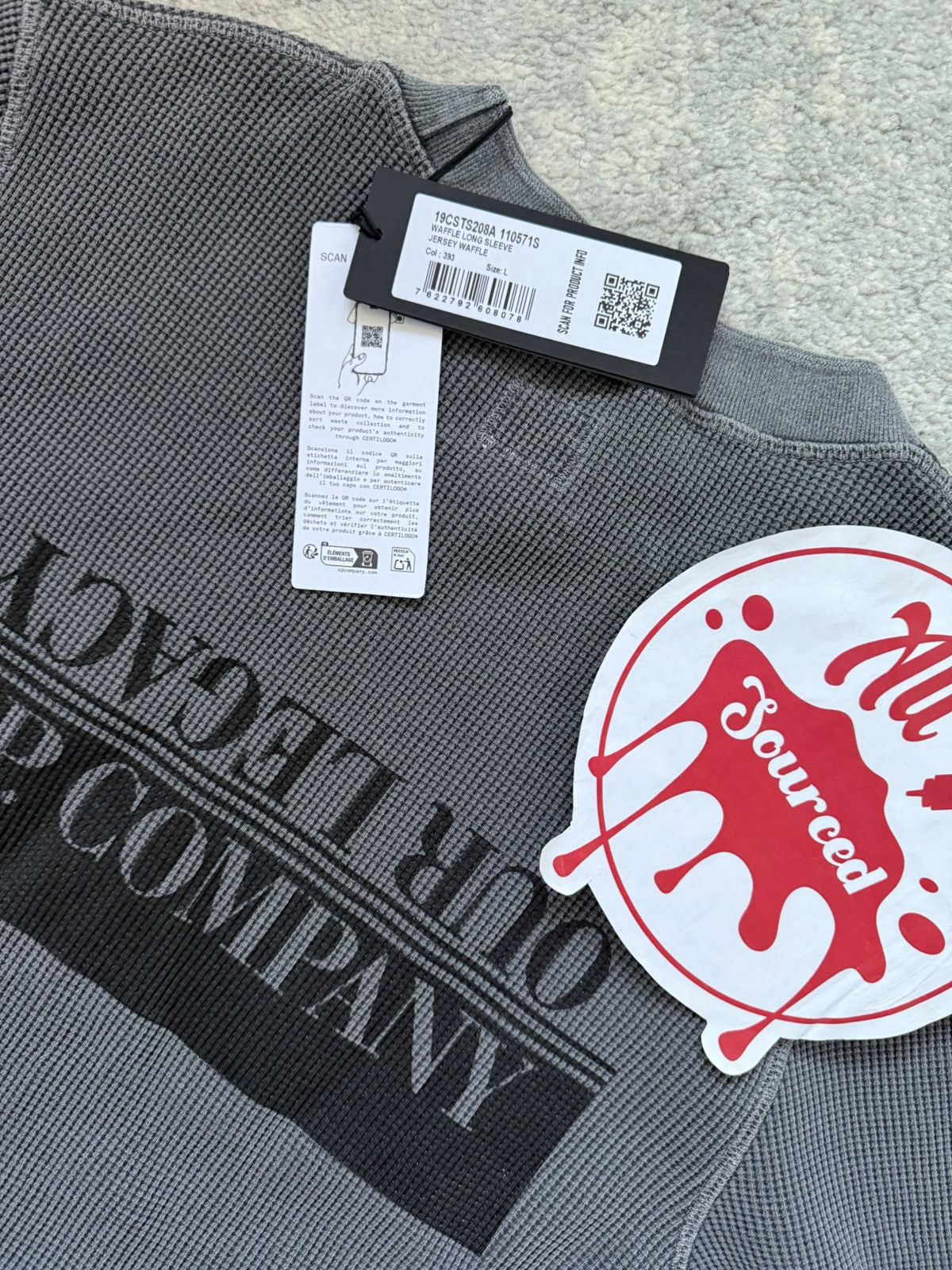 Our Legacy Our Legacy x CP Company Waffle Long Sleeve Shirt Size US L / EU 52-54 / 3 - 4 Thumbnail
