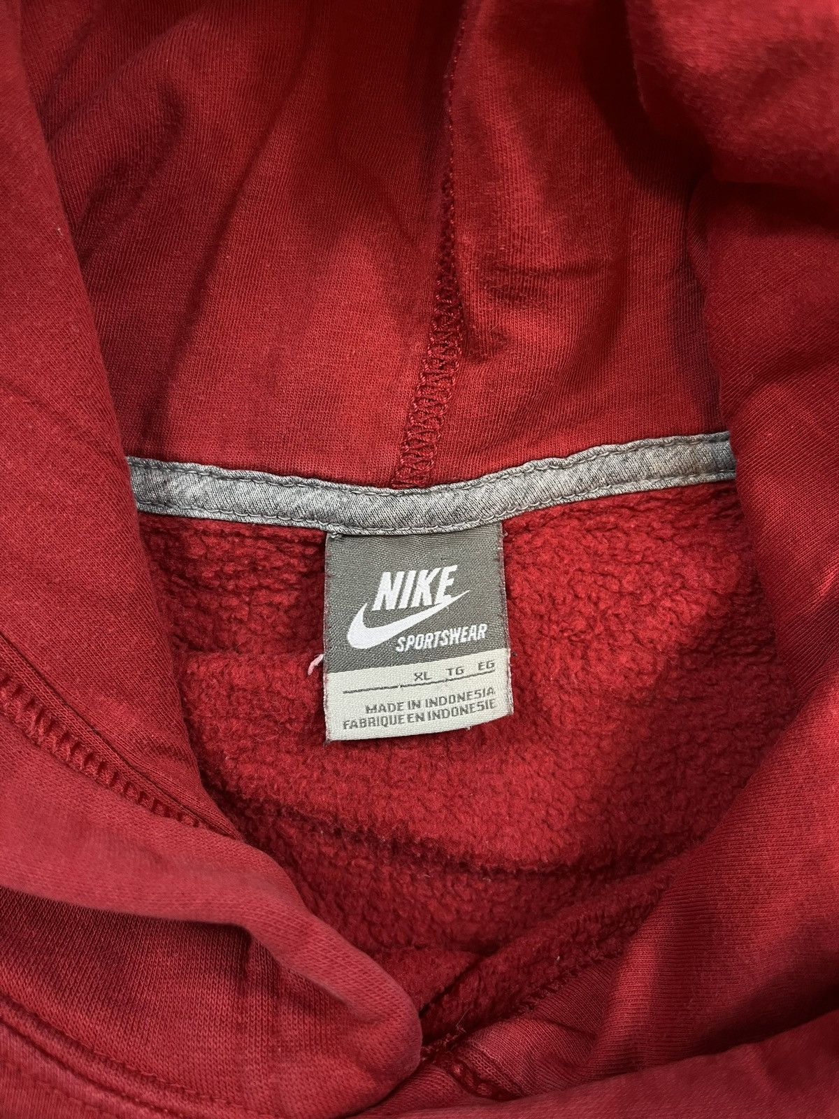 Nike × Vintage 00s Nike Embroidered Logo Vintage Y2K Oversized Retro Hoodie Size US XL / EU 56 / 4 - 3 Thumbnail