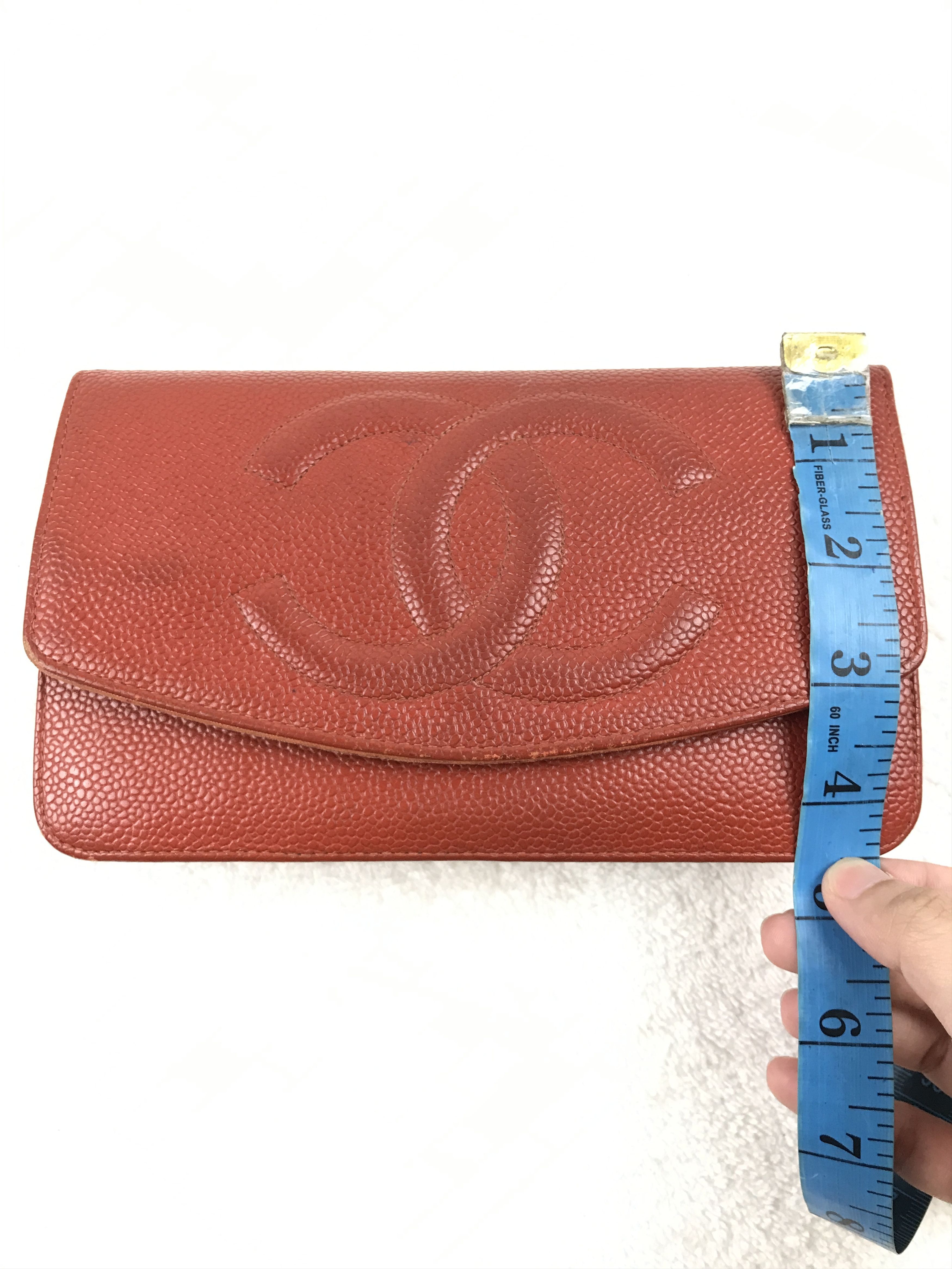 Chanel Vintage Chanel Brown Caviar CC Logo Timeless Wallet Size ONE SIZE - 21 Thumbnail