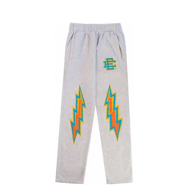 Eric Emanuel Eric Emanuel EE grey aqua lightning bolt sweatpants large Size US 32 / EU 48 - 1 Thumbnail