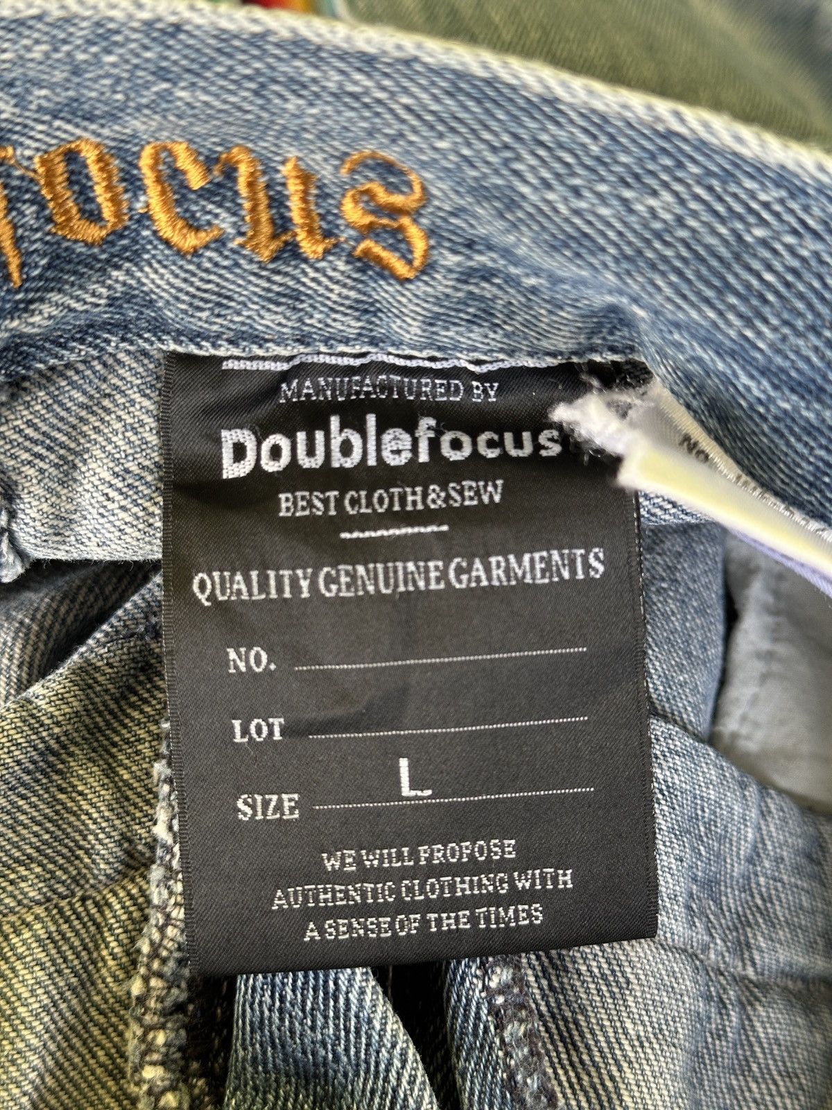 Kapital Distress Double Waist Double Focus Light Blue HoneyComb Size US 32 / EU 48 - 7 Thumbnail