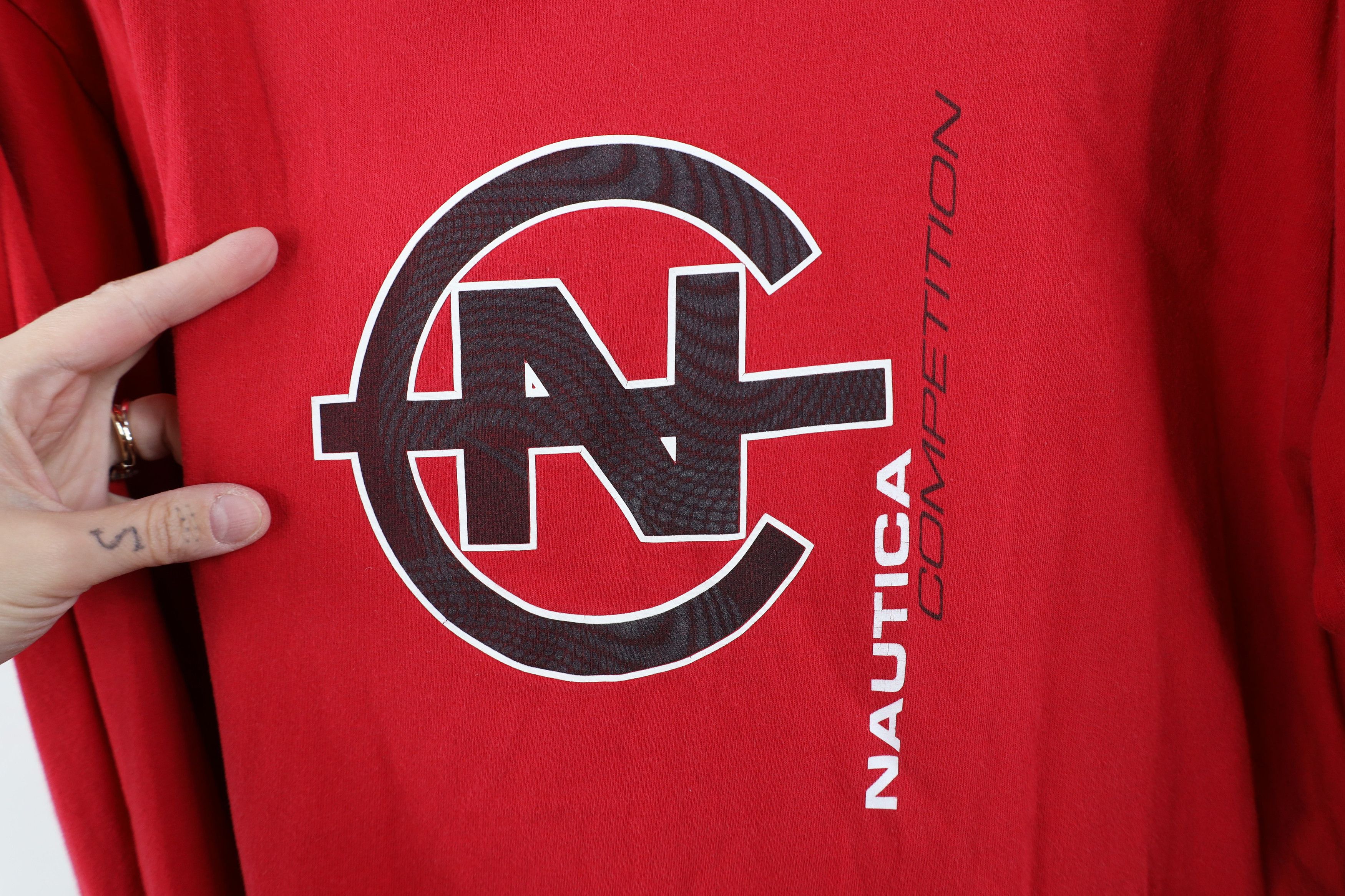Nautica Vintage 90s Nautica Competition Spell Long Sleeve T-Shirt Size US L / EU 52-54 / 3 - 4 Thumbnail