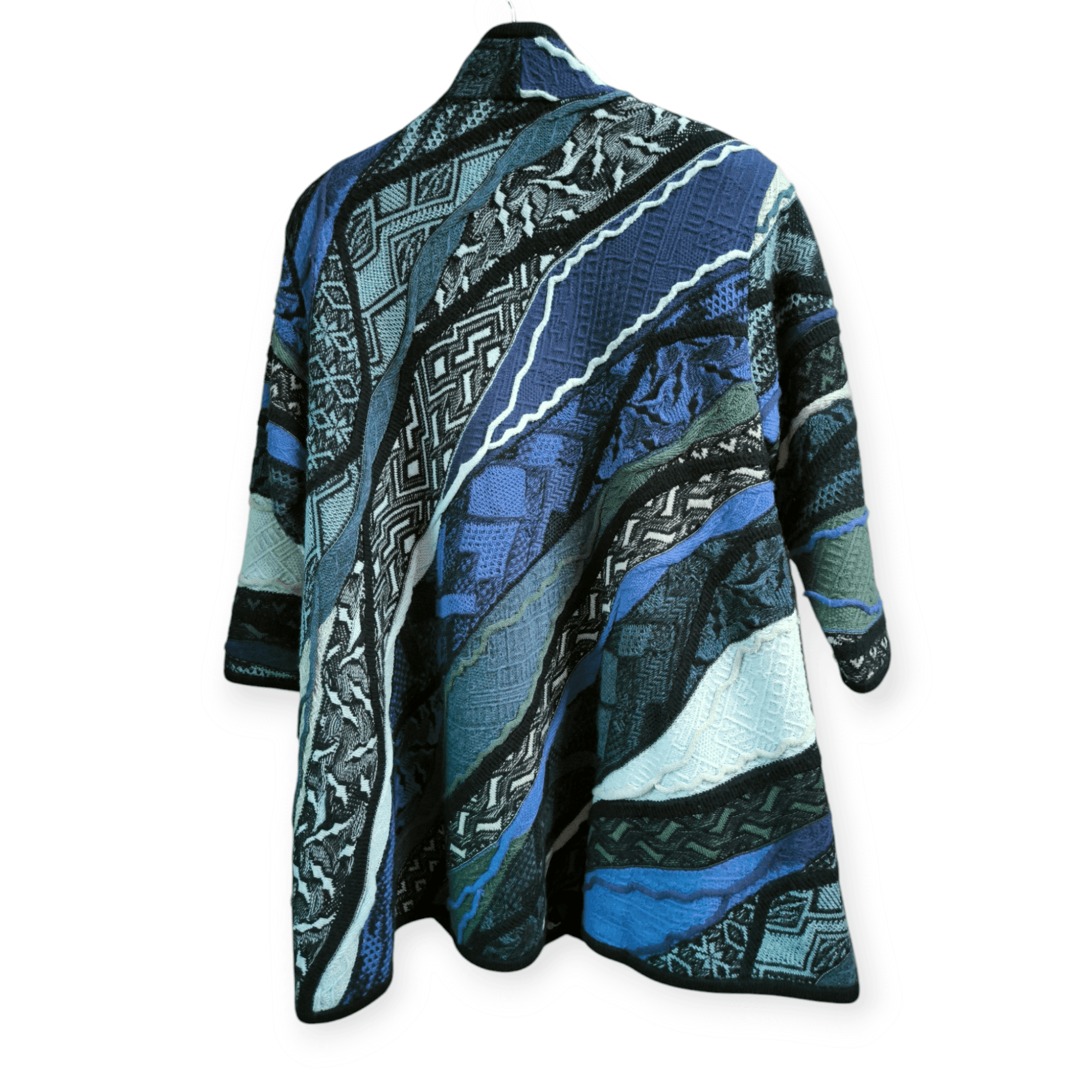 Coogi 3D Inside Monogram Sanjuro Kimono Cardigan Knit Size US S / EU 44-46 / 1 - 4 Thumbnail