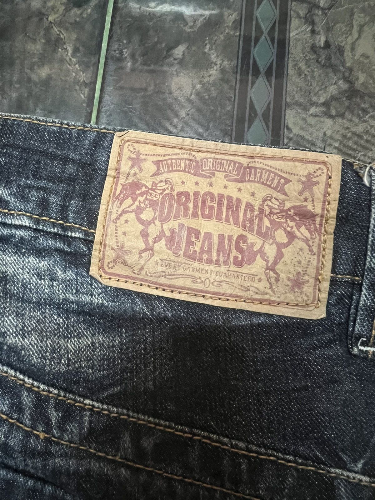 Other FLARED‼️ORIGINAL JEANS RIPPED DISTRESSED DENIM PANT Size US 32 / EU 48 - 8 Thumbnail