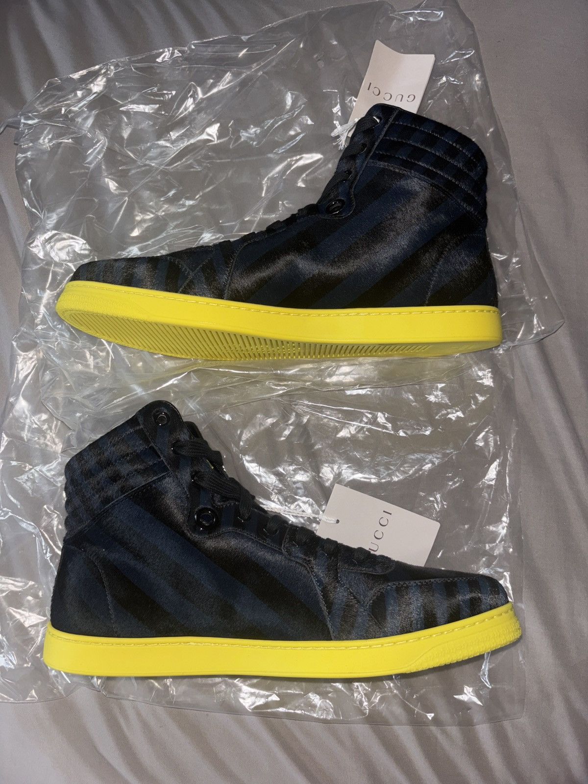 Gucci Gucci Pony Blue/Black Calf Stripe Size US 9.5 / EU 42-43 - 2 Thumbnail