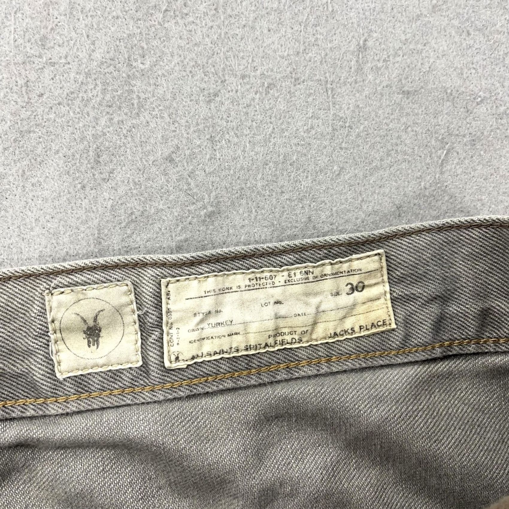Allsaints VINTAGE AllSaints Jeans Mens 30x30 Gray Bronson Skinny Runner Distressed Slim Denim Size US 30 / EU 46 - 5 Thumbnail