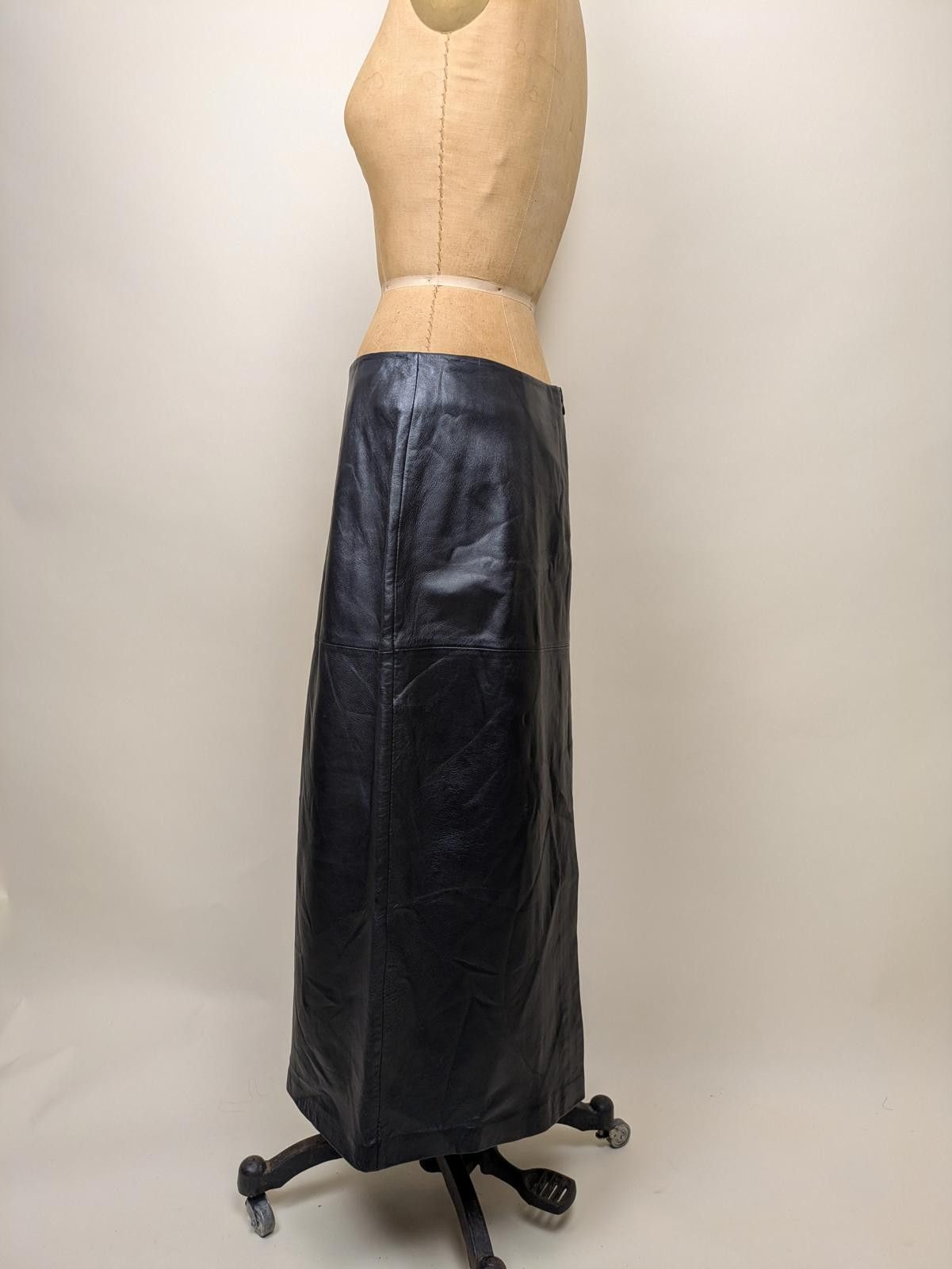 Other 1990's long black leather skirt Size 30" / US 8 / IT 44 - 2 Thumbnail