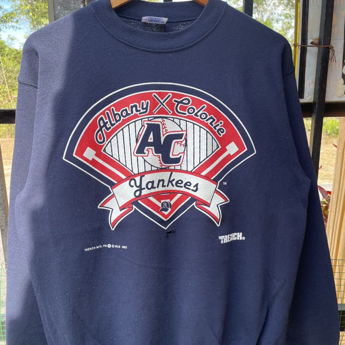Vintage 🔥Vintage 1993 Albany Colonies Yankees Big Logo Sweatshirts Size US M / EU 48-50 / 2 - 5 Thumbnail