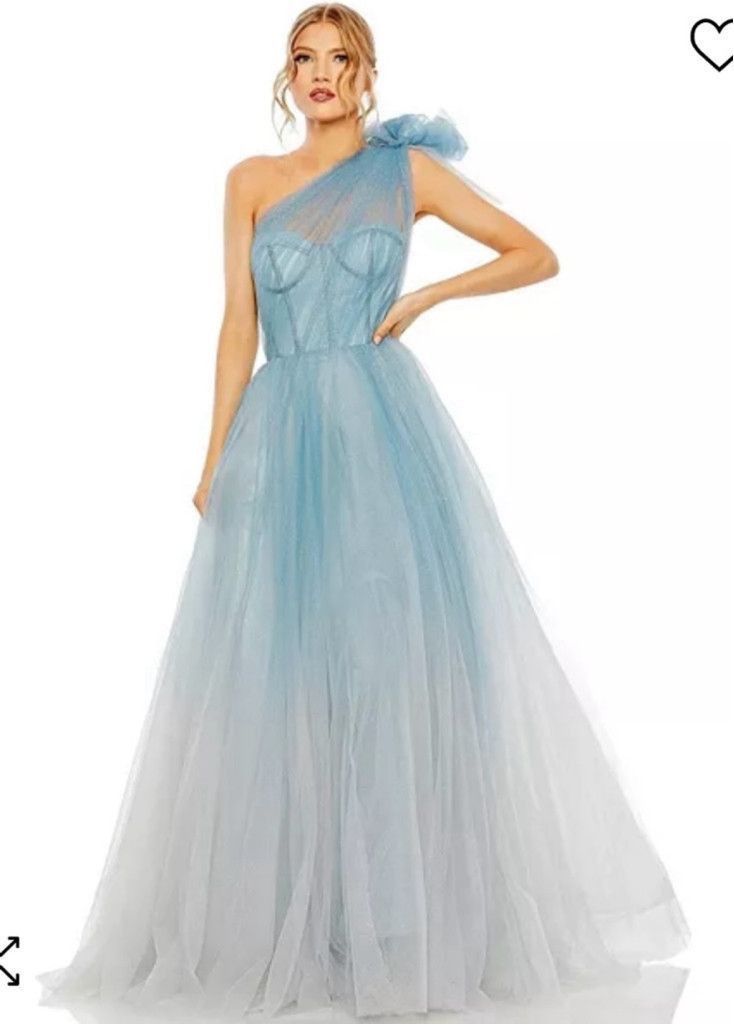 Mac Duggal Mac Duggal Dress 6R Blue Grey Size M / US 6-8 / IT 42-44 - 1 Thumbnail