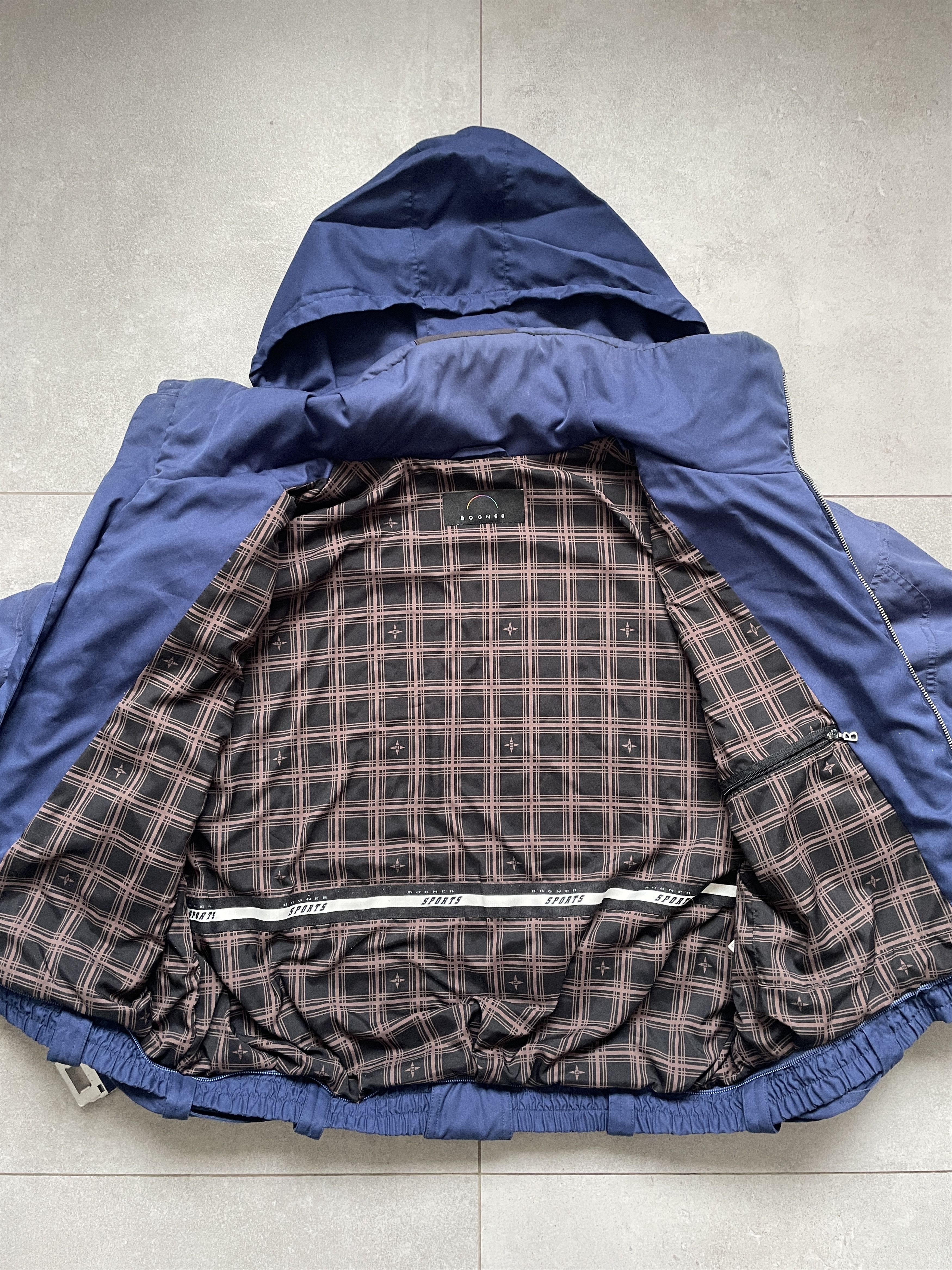 Bogner VINTAGE 90S BOGNER NAVY CROPPED BOXY SKI BOMBER JACKET Size L / US 10 / IT 46 - 9 Thumbnail