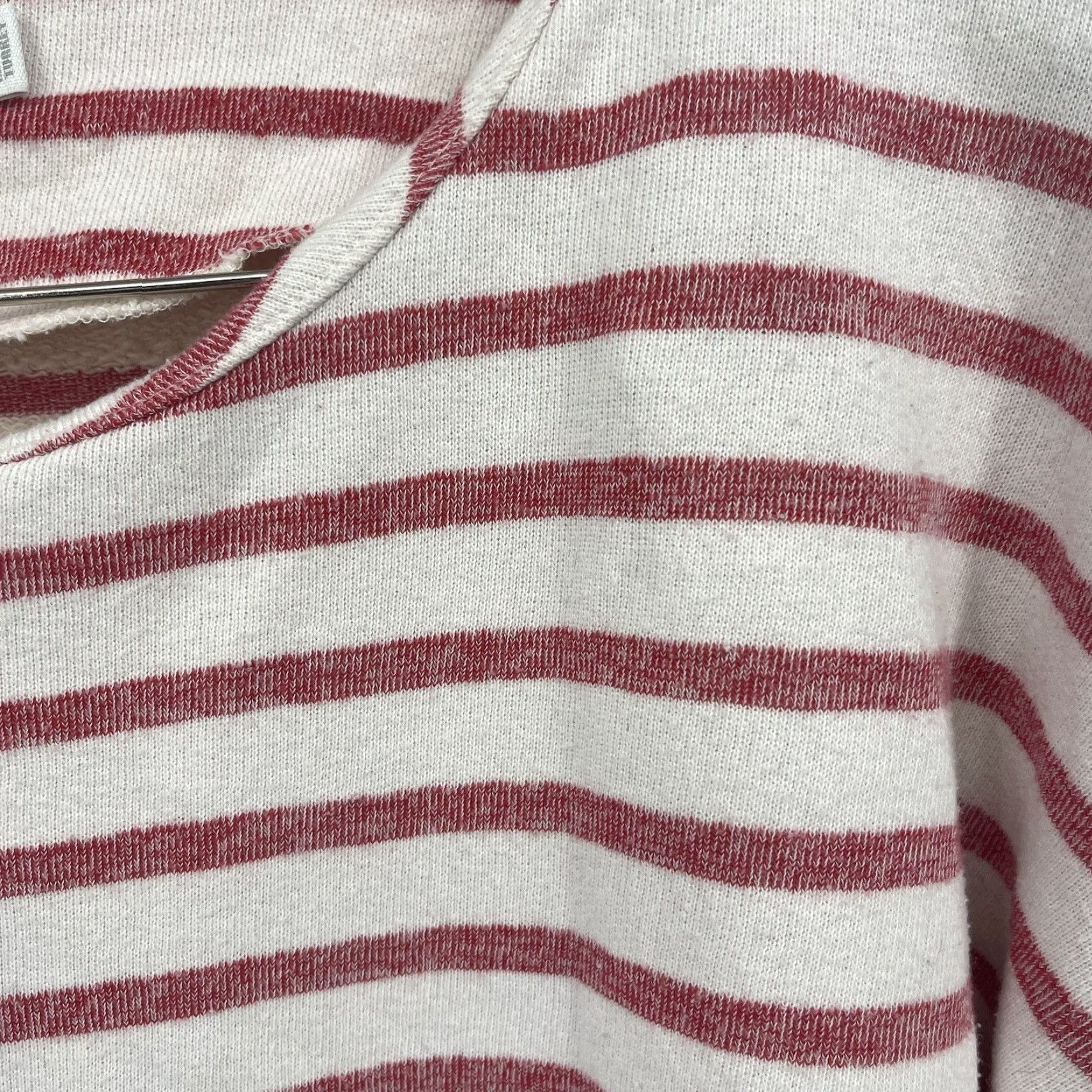 CLOSED Closed Sweater Women Large Ivory Striped Long Sleeve Pullover Casual Classic Womens Size L / US 10 / IT 46 - 6 Thumbnail