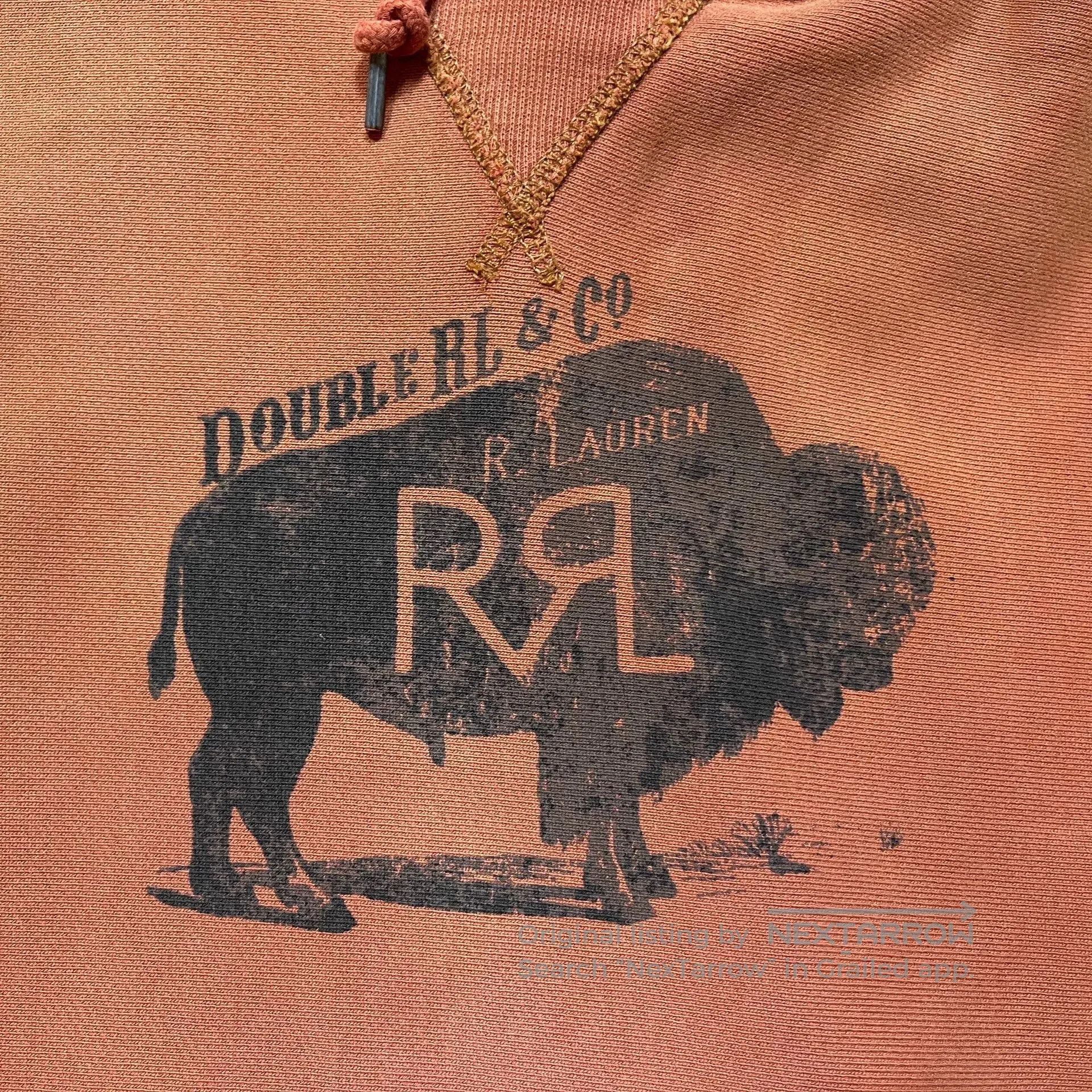 RRL Ralph Lauren rrl water-washed buffalo sweatshirt by ralph lauren. Size US S / EU 44-46 / 1 - 5 Thumbnail