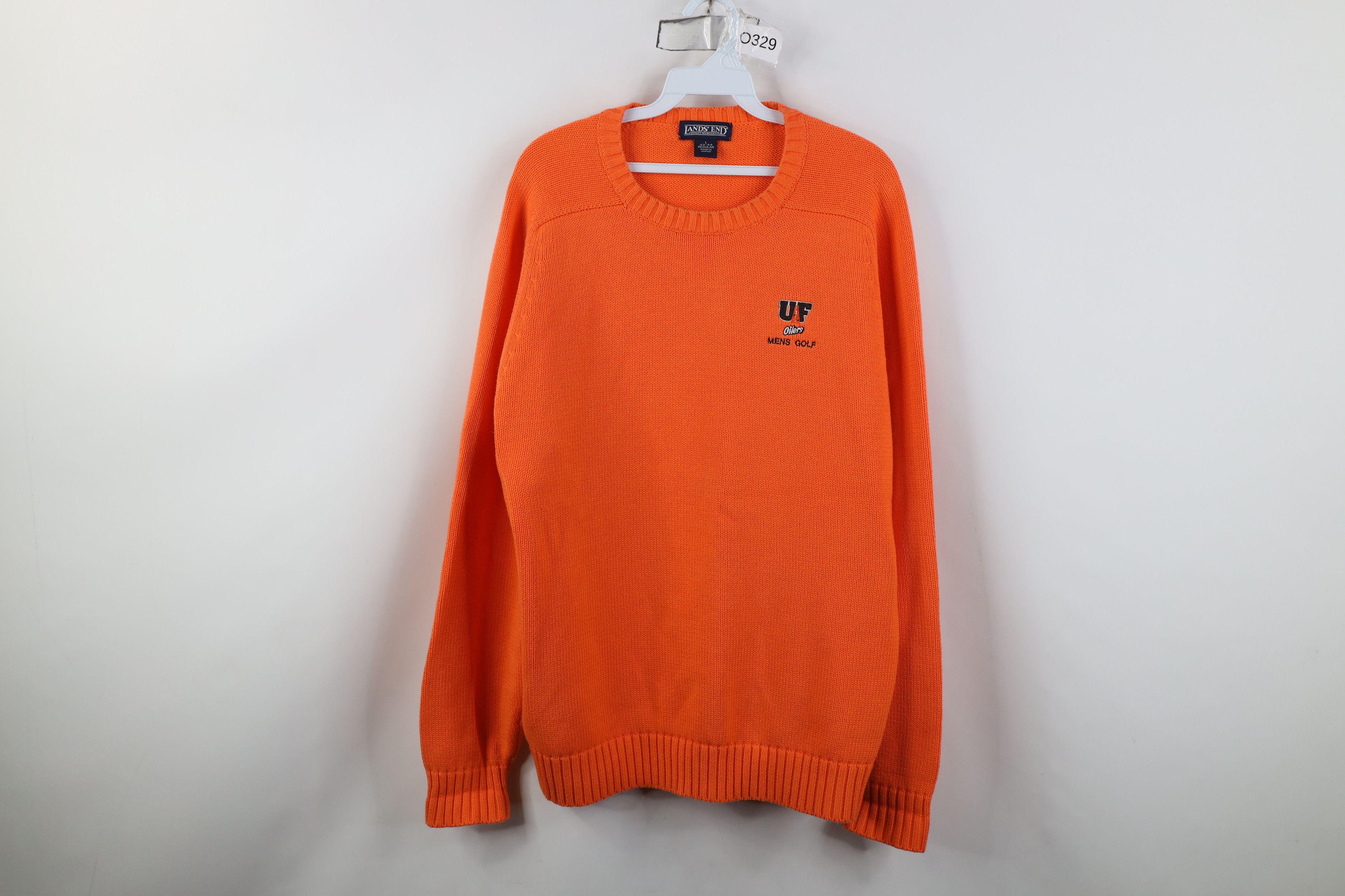 Lands' End Vintage 90s Lands End University of Findlay Golf Sweater Size US L / EU 52-54 / 3 - 1 Thumbnail