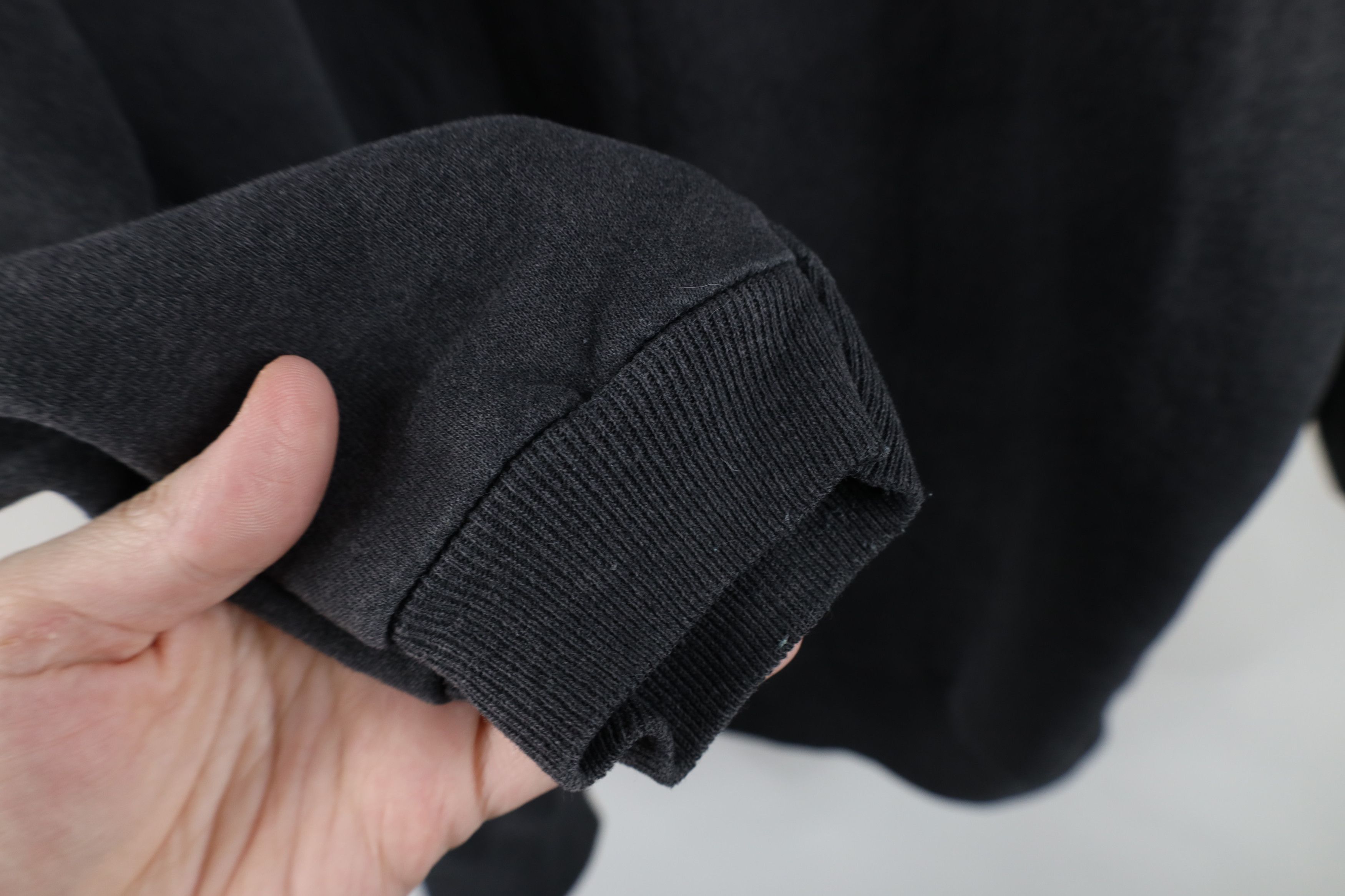 Vintage Vintage 90s Streetwear Blank Crewneck Sweatshirt Black Size XXL / US 16-18 / IT 52-54 - 9 Thumbnail