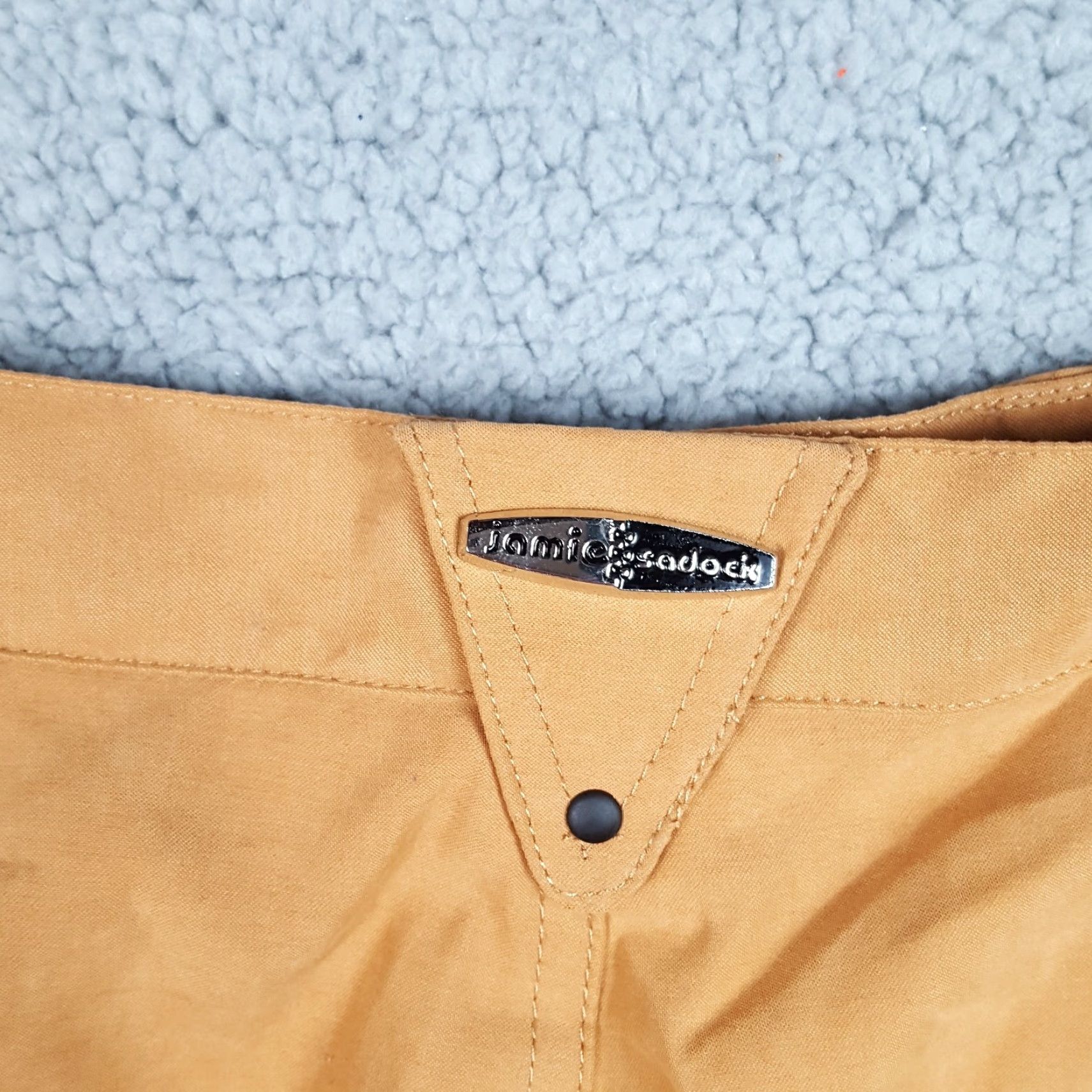 Vintage VINTAGE Jamie Sadock Beige High Waist Polyester Women's 14 Retro Tennis Golf Shorts Size 36" / US 14 / IT 50 - 7 Thumbnail