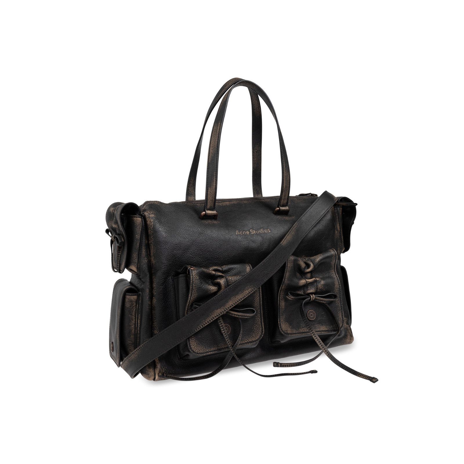 Acne Studios ACNE STUDIOS Washed Brown Leather Shoulder Bag New & Authent Size ONE SIZE - 3 Thumbnail