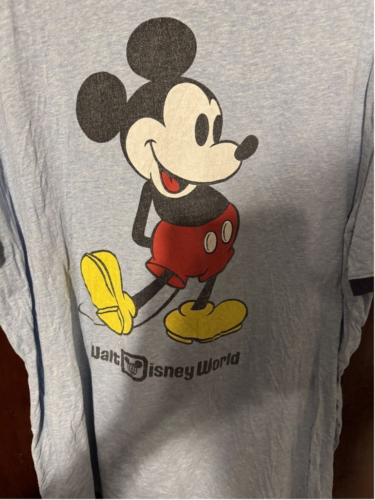 Disney Mickey Mouse Disney Ringer T-Shirt Blue Men's Size XL Size US XL / EU 56 / 4 - 3 Thumbnail