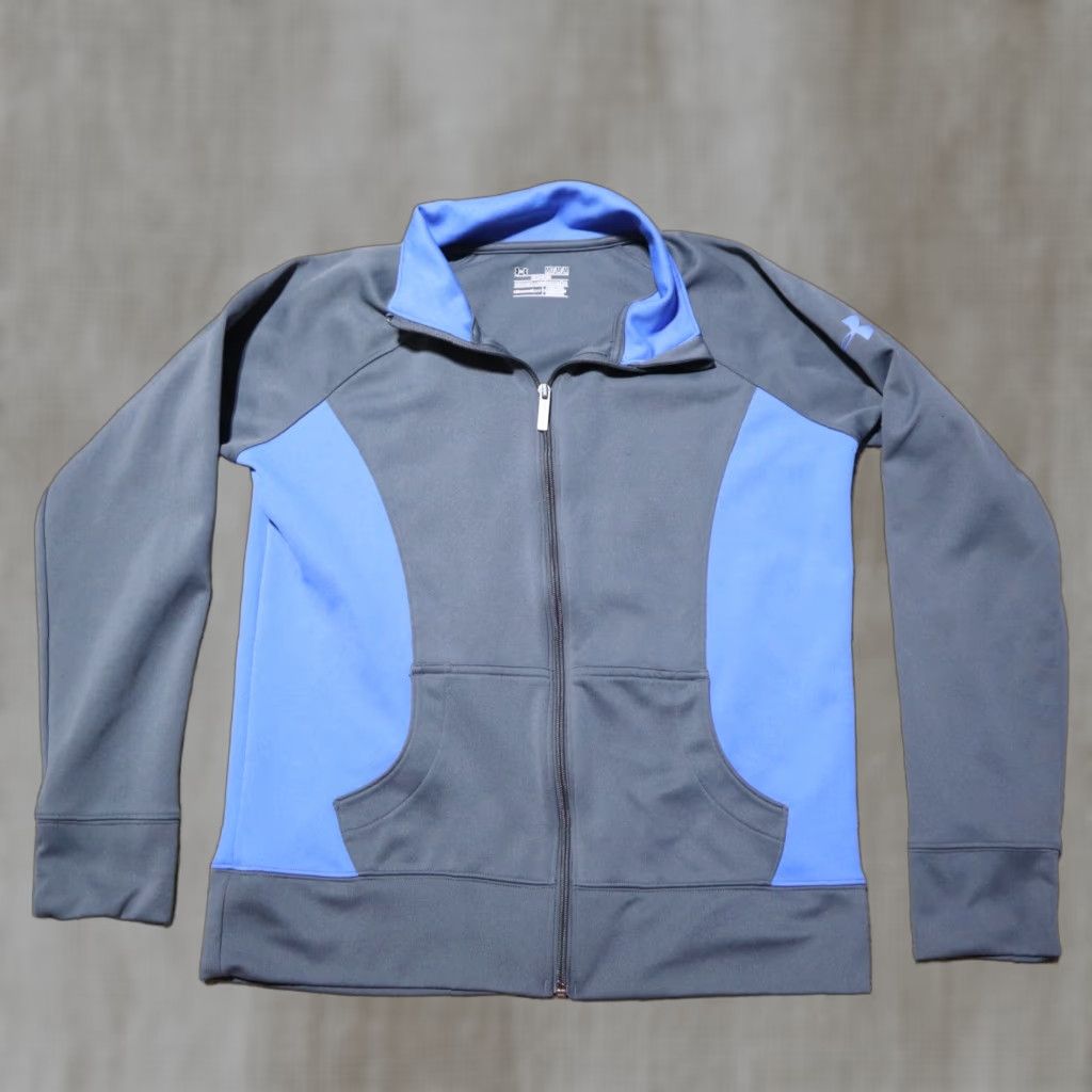 Under Armour Under Armour Jacket Women Size M Gray Zipper Semi-Fitted Activewear Modern Size M / US 6-8 / IT 42-44 - 1 Thumbnail