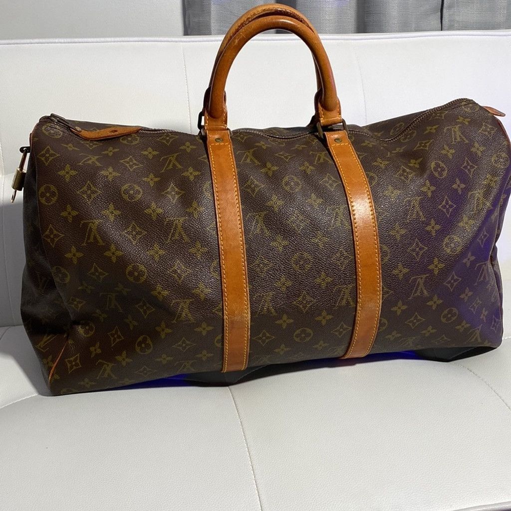 Louis Vuitton Authentic Louis Vuitton Monogram Keepall 50 Travel Bag Size ONE SIZE - 3 Thumbnail